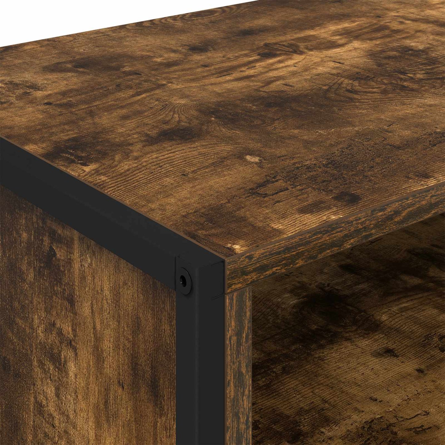 TV szekrény 100 x 36.5 x 30.5 cm Füstös tölgy Szerelt Fa
