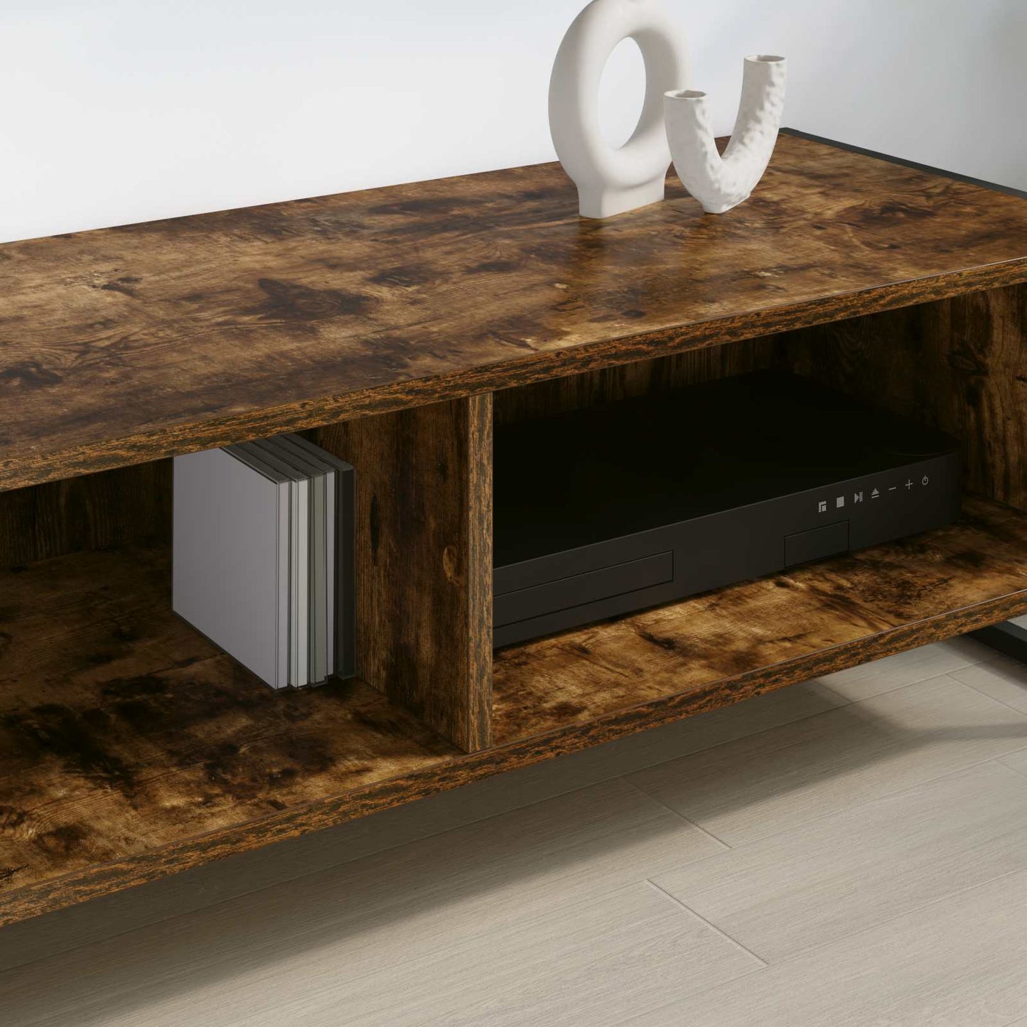 TV szekrény 100 x 36.5 x 30.5 cm Füstös tölgy Szerelt Fa