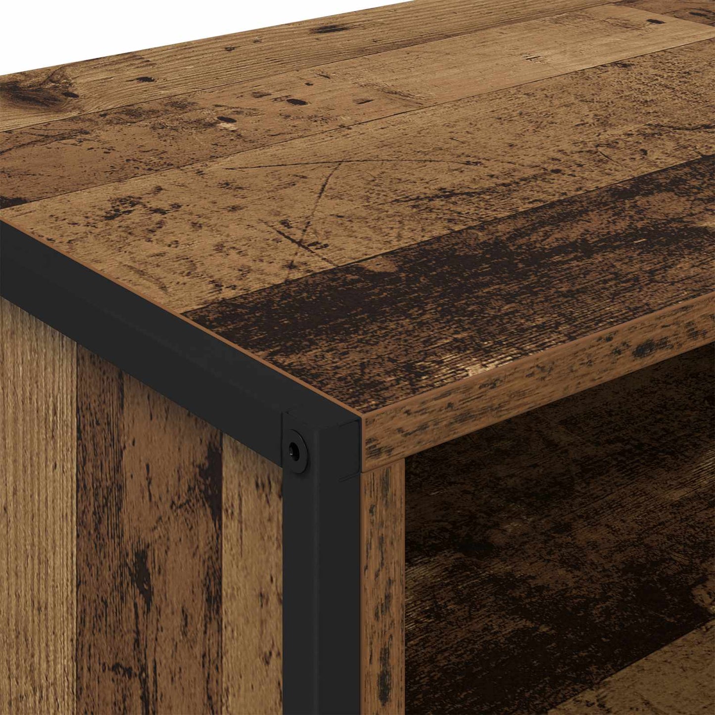 TV szekrény 100 x 36.5 x 30.5 cm Öreg fa Szerelt Fa