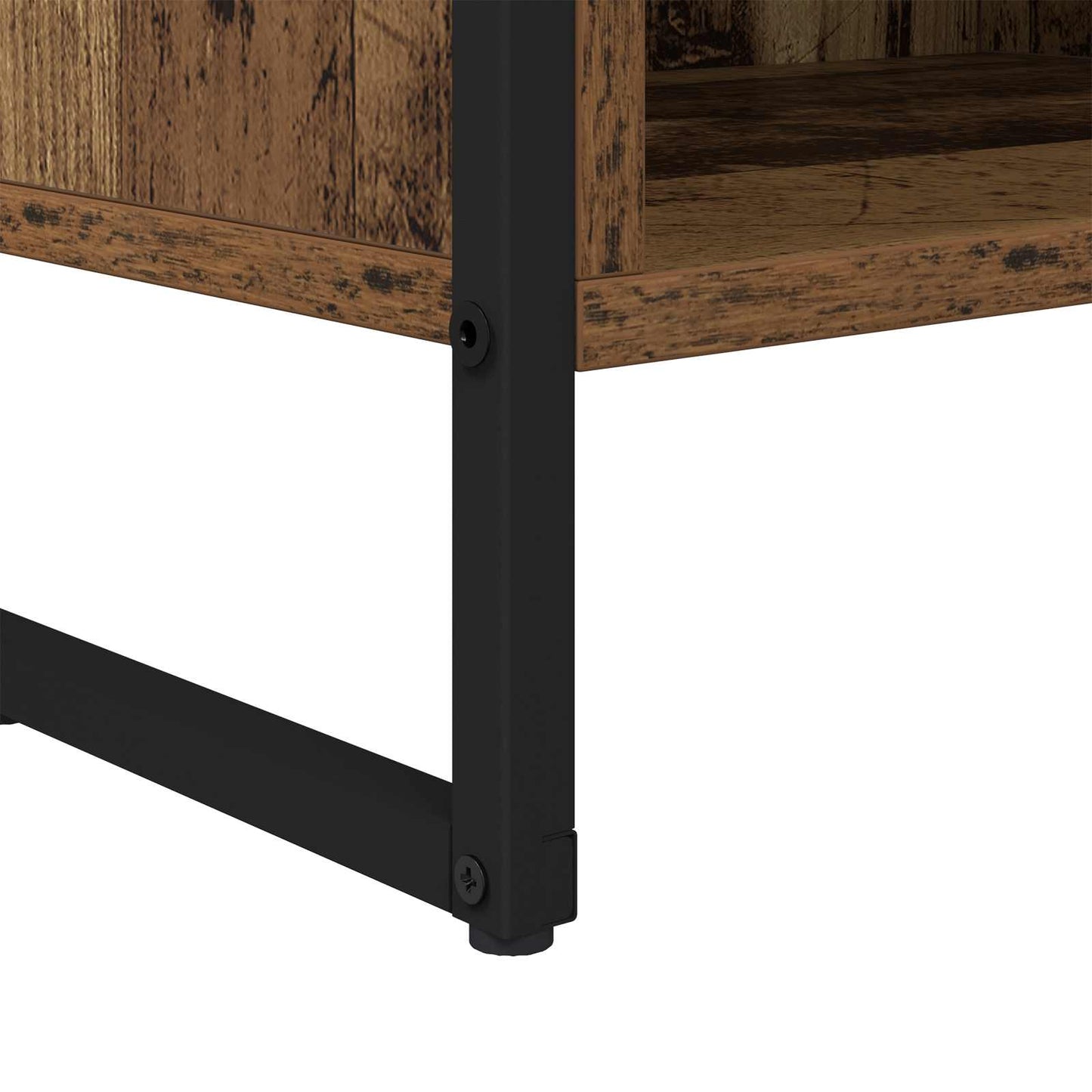 TV szekrény 100 x 36.5 x 30.5 cm Öreg fa Szerelt Fa