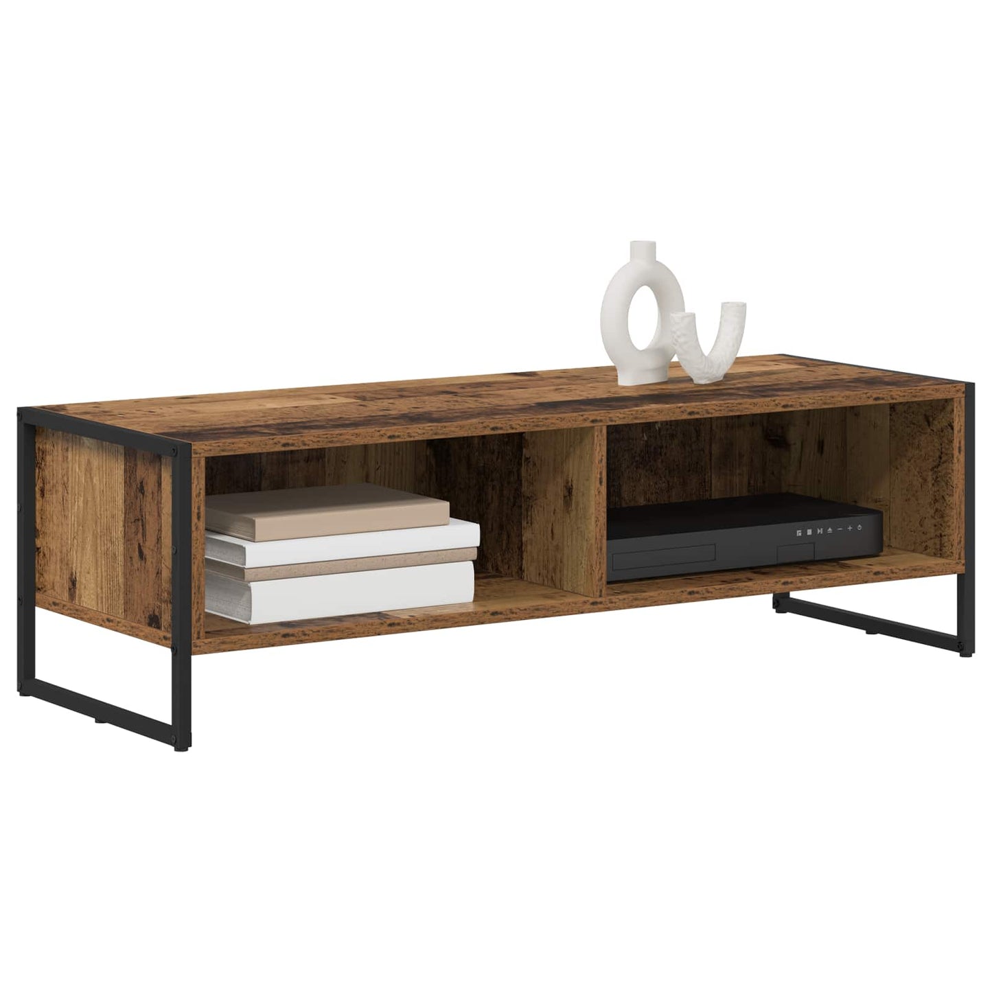 TV szekrény 100 x 36.5 x 30.5 cm Öreg fa Szerelt Fa