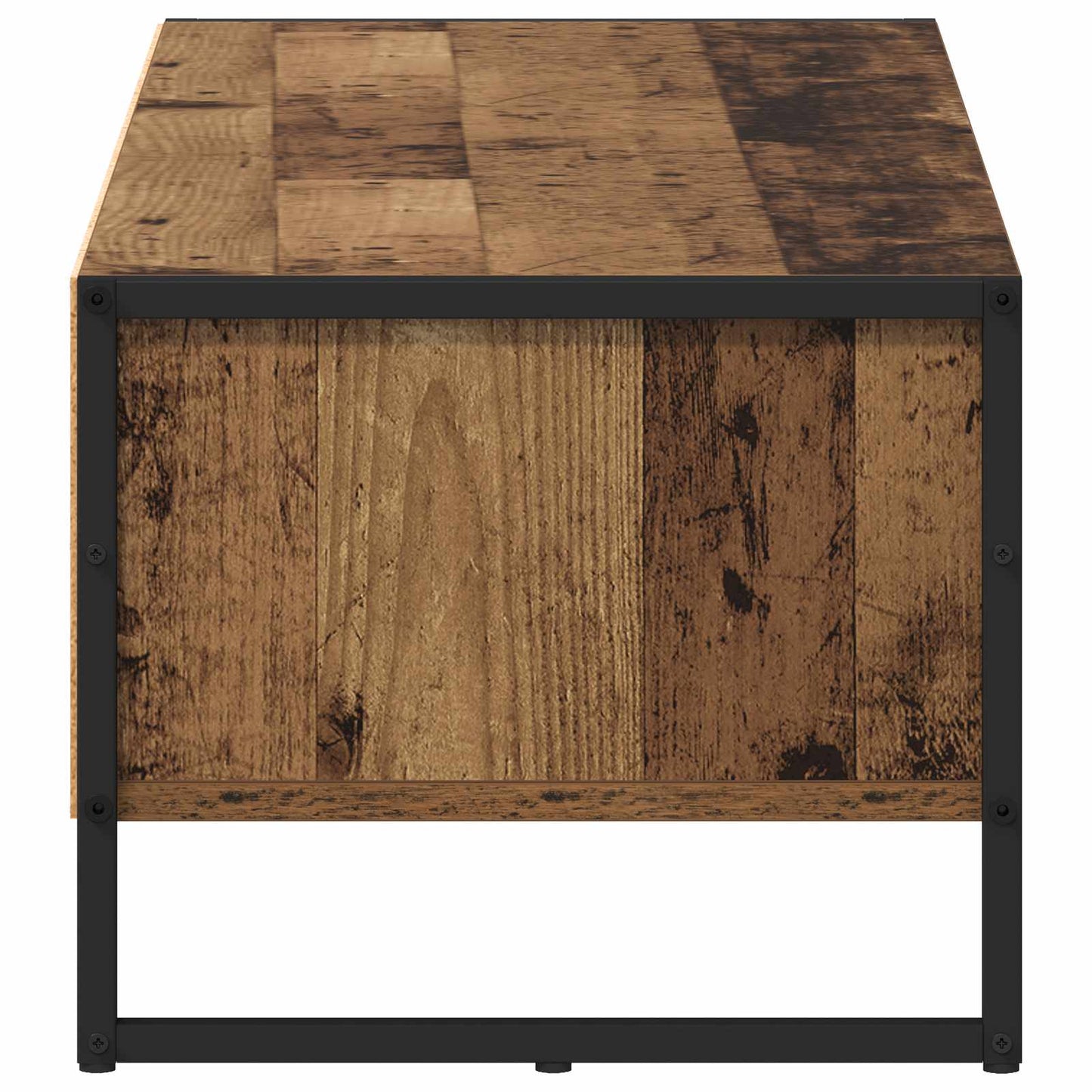 TV szekrény 100 x 36.5 x 30.5 cm Öreg fa Szerelt Fa