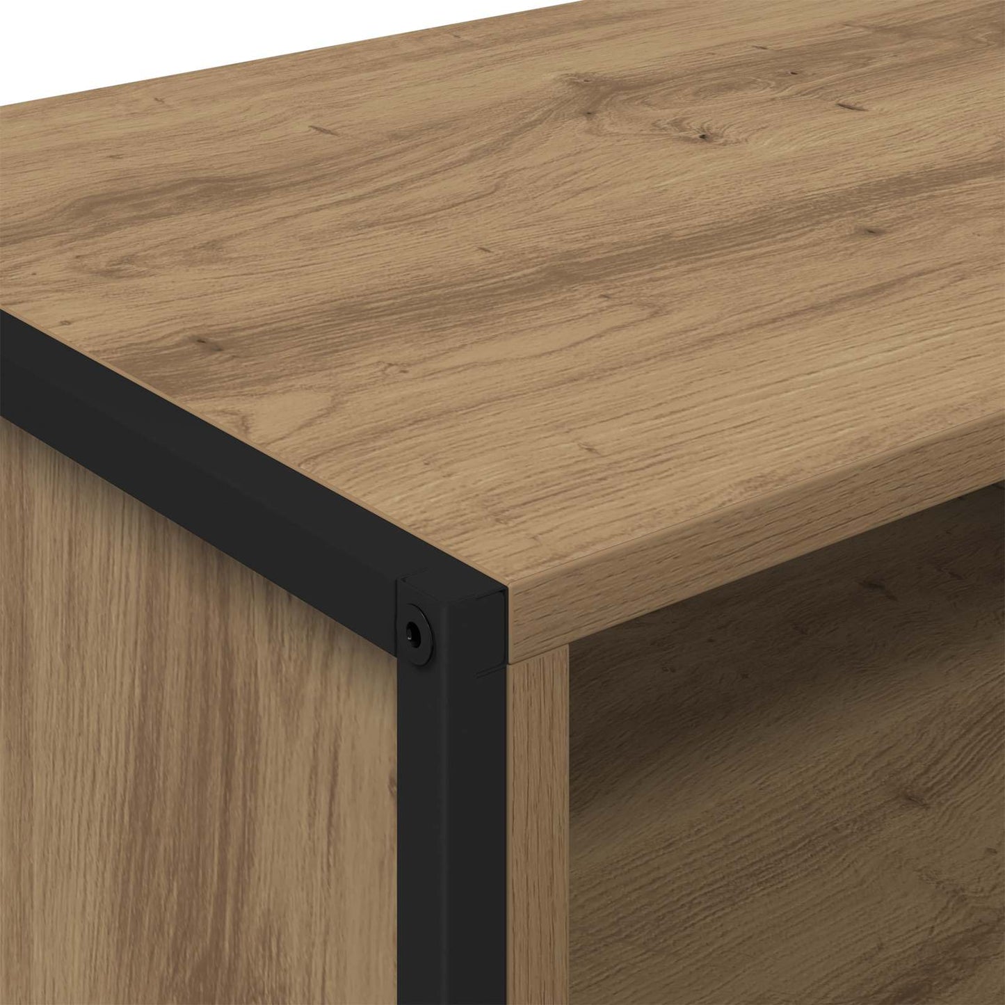 TV szekrény 100 x 36.5 x 30.5 cm Művészi tölgy Szerelt Fa