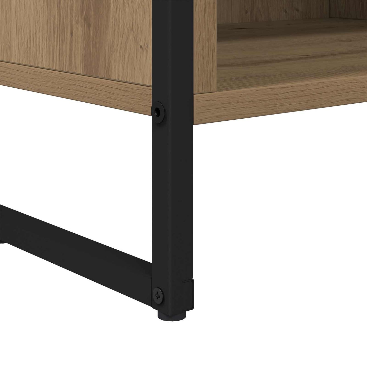 TV szekrény 100 x 36.5 x 30.5 cm Művészi tölgy Szerelt Fa