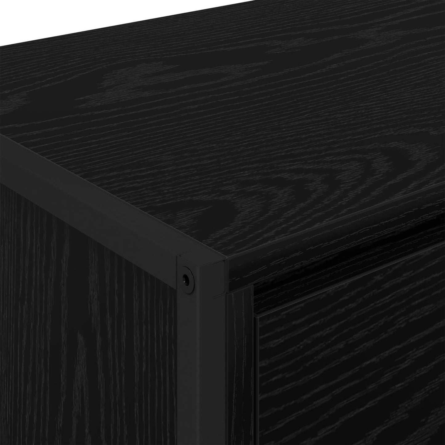 TV szekrény 100 x 36 x 49,5 cm Fekete tölgy Szerelt Fa