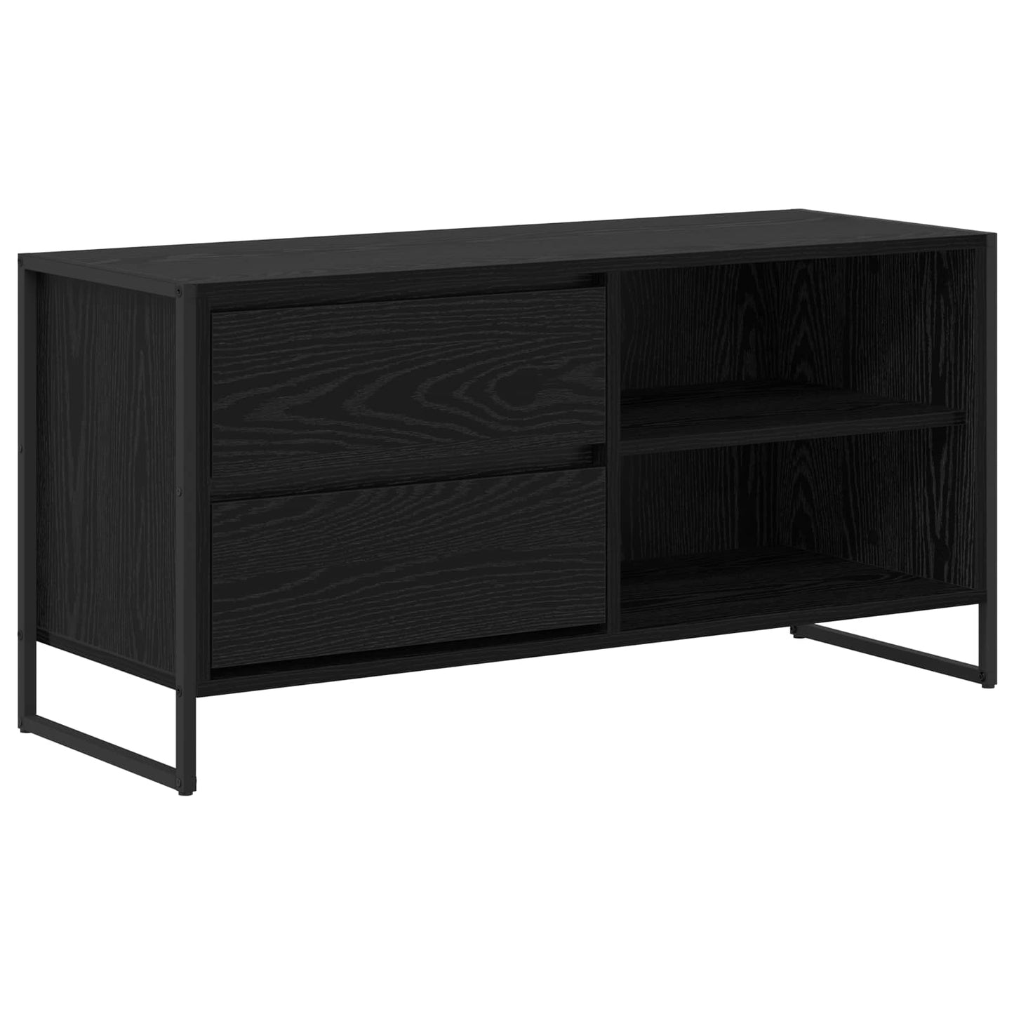TV szekrény 100 x 36 x 49,5 cm Fekete tölgy Szerelt Fa