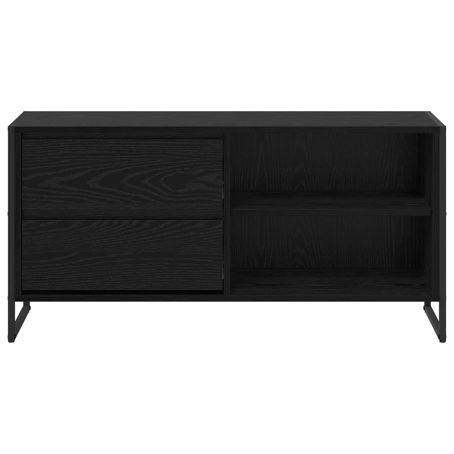 TV szekrény 100 x 36 x 49,5 cm Fekete tölgy Szerelt Fa