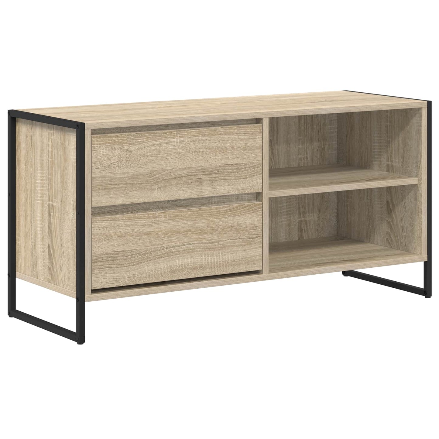 TV szekrény 100 x 36 x 49,5 cm Sonoma Szerelt Fa