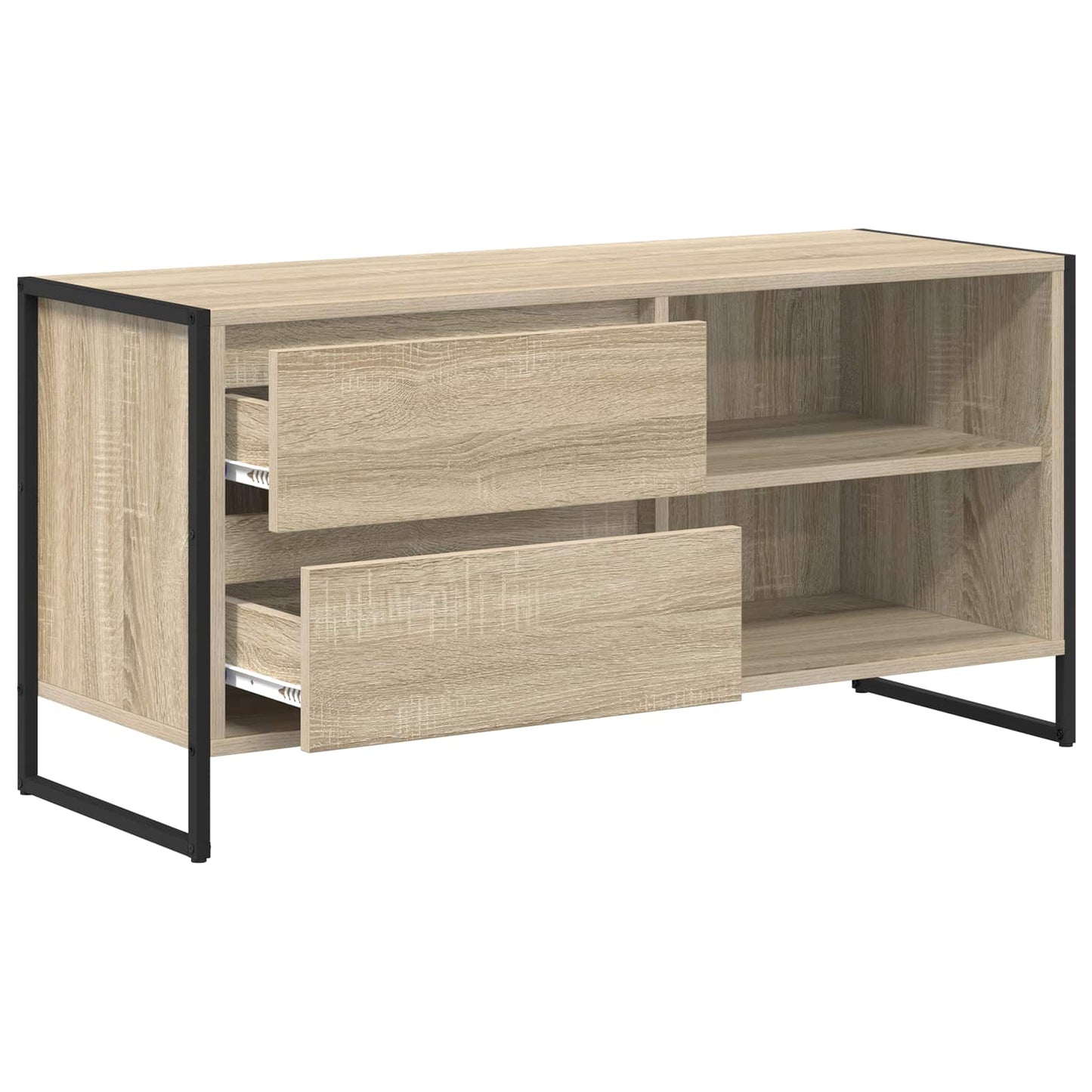 TV szekrény 100 x 36 x 49,5 cm Sonoma Szerelt Fa