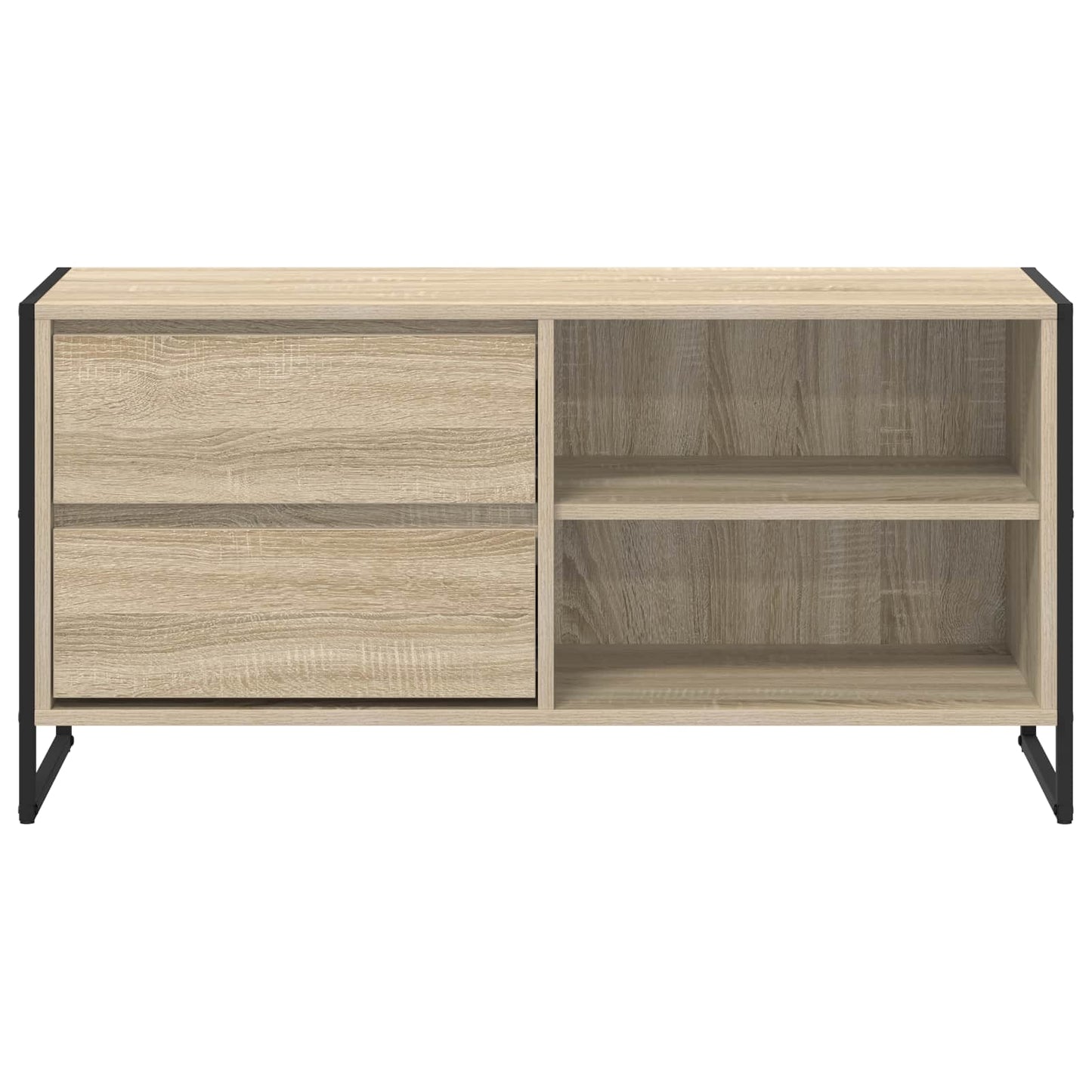 TV szekrény 100 x 36 x 49,5 cm Sonoma Szerelt Fa