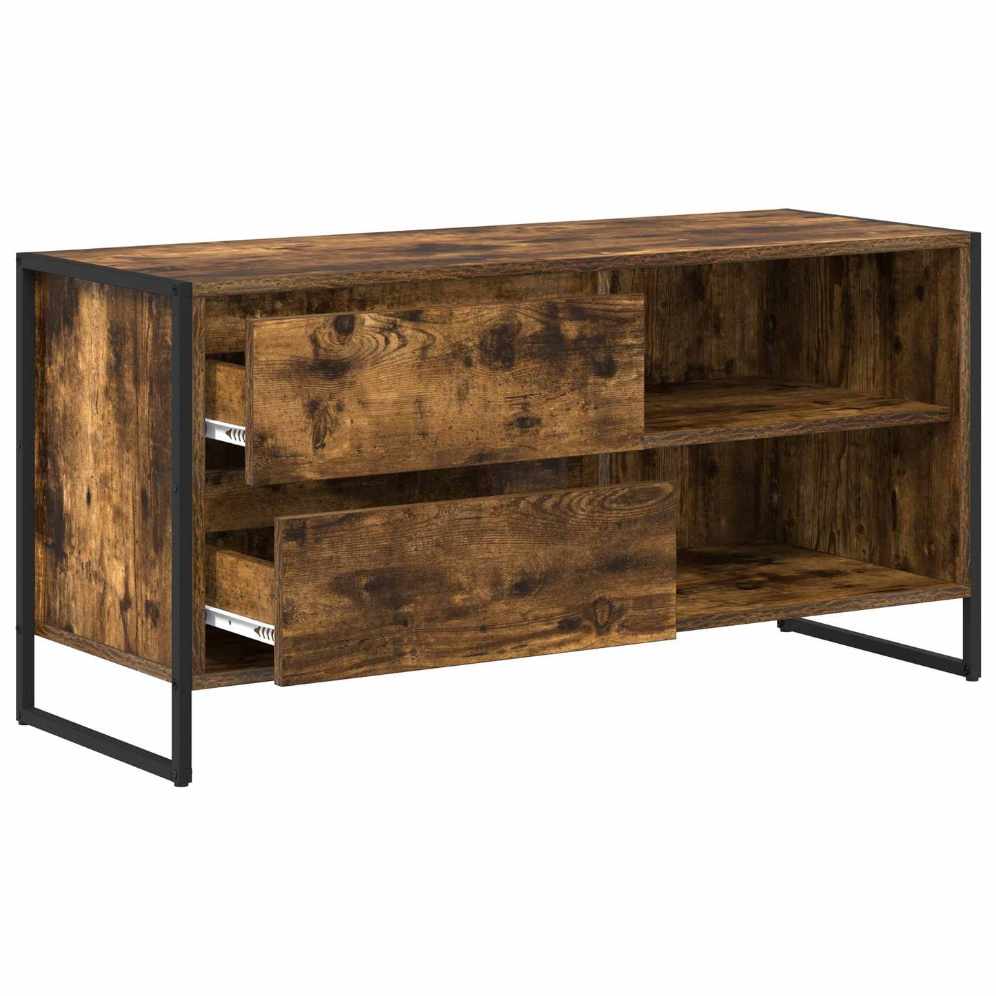 TV szekrény 100 x 36 x 49,5 cm Füstös tölgy Szerelt Fa