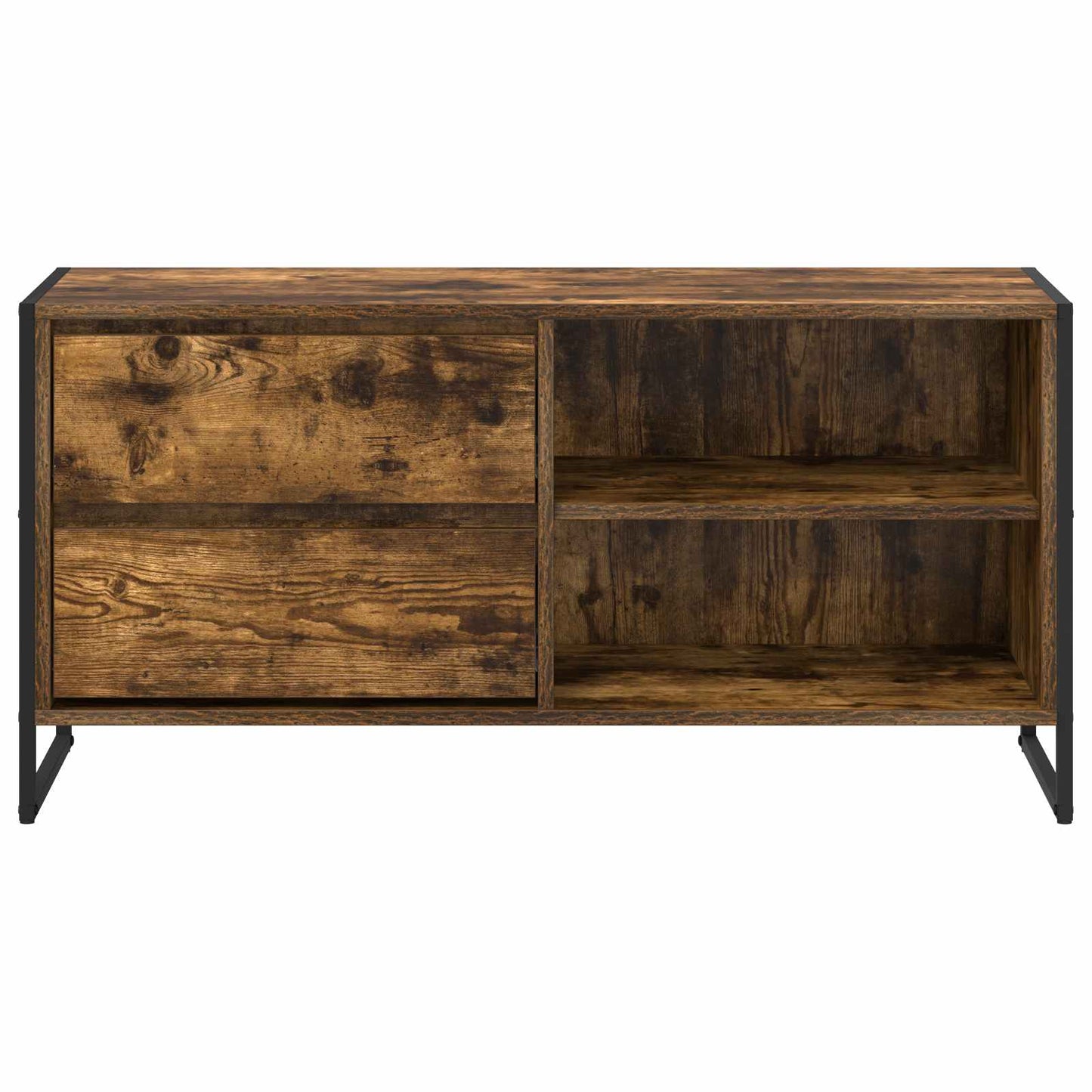 TV szekrény 100 x 36 x 49,5 cm Füstös tölgy Szerelt Fa