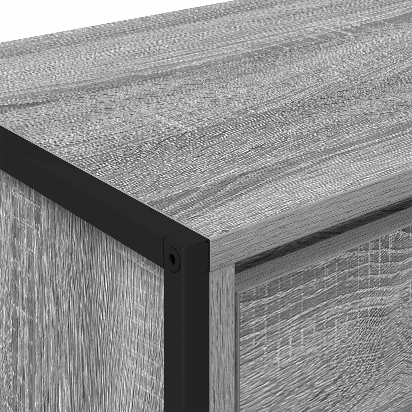 TV szekrény 100 x 36 x 49,5 cm Szürke Sonoma Szerelt Fa