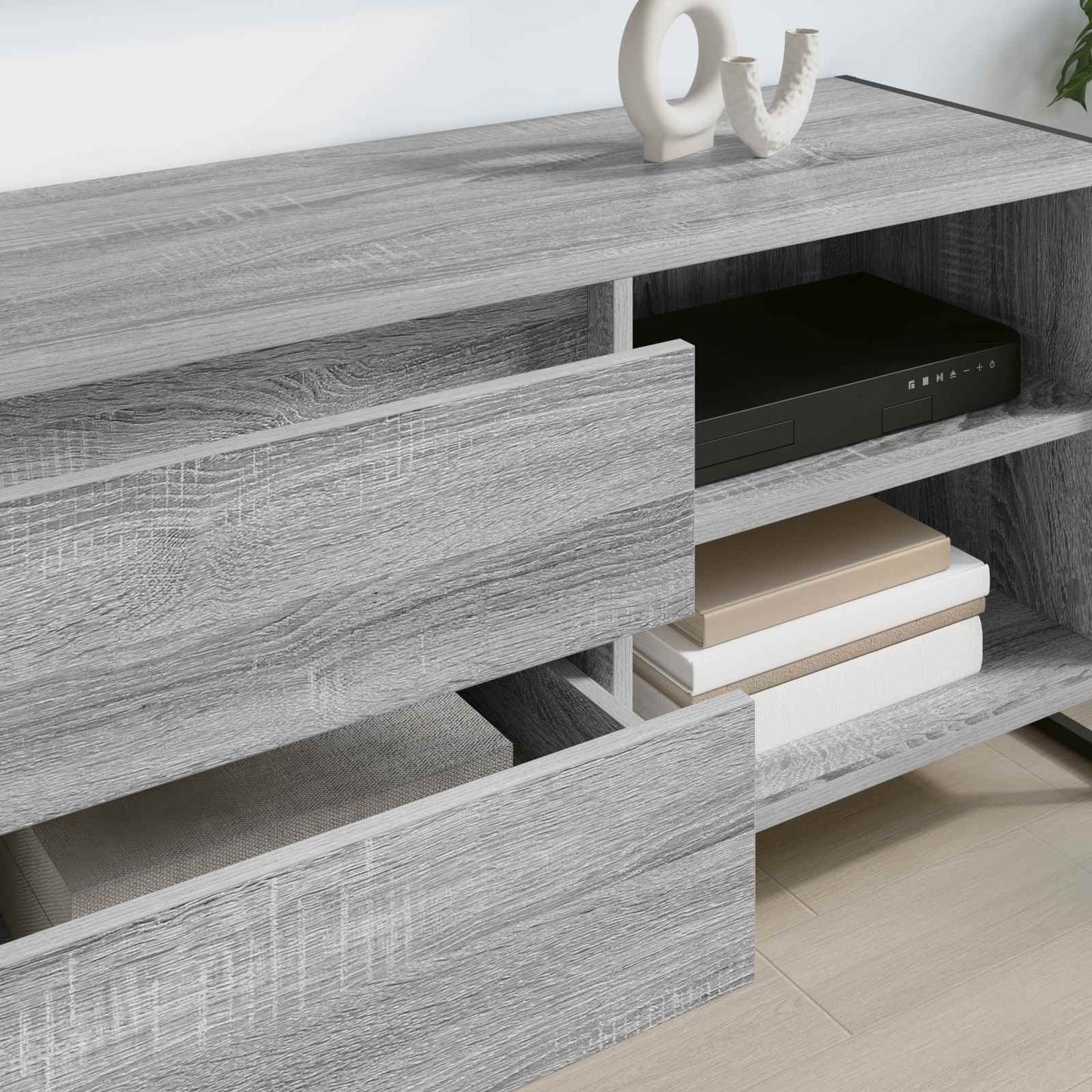 TV szekrény 100 x 36 x 49,5 cm Szürke Sonoma Szerelt Fa