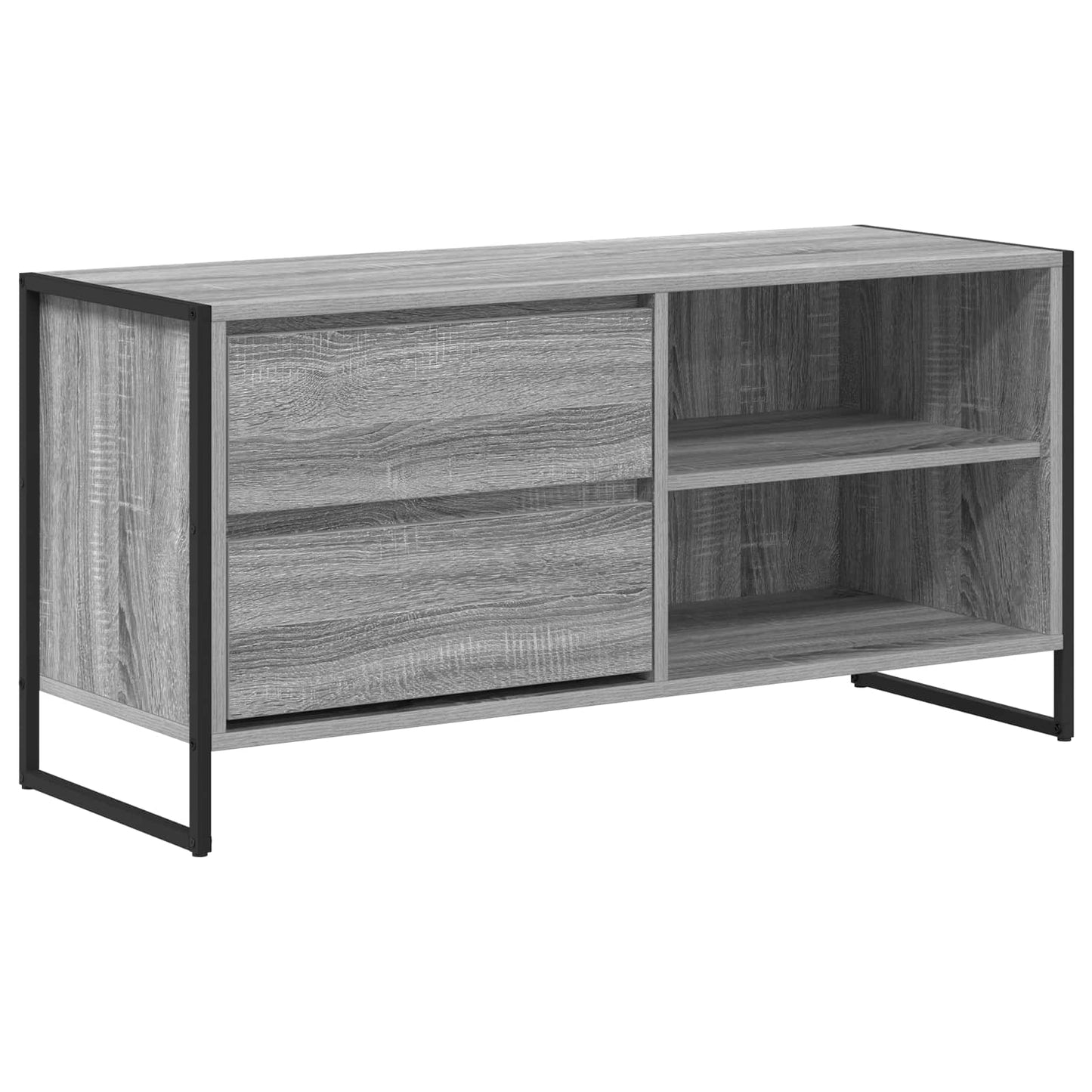 TV szekrény 100 x 36 x 49,5 cm Szürke Sonoma Szerelt Fa