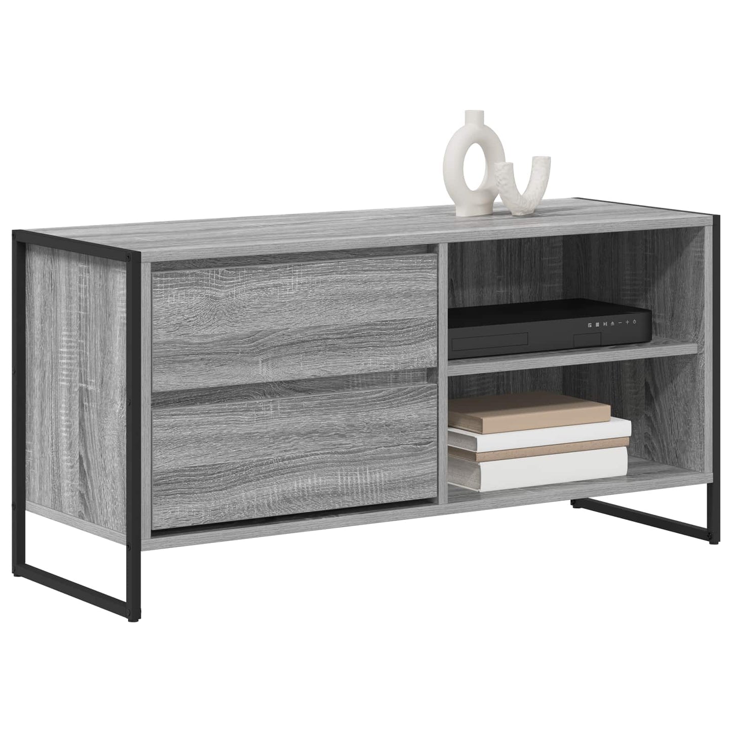 TV szekrény 100 x 36 x 49,5 cm Szürke Sonoma Szerelt Fa