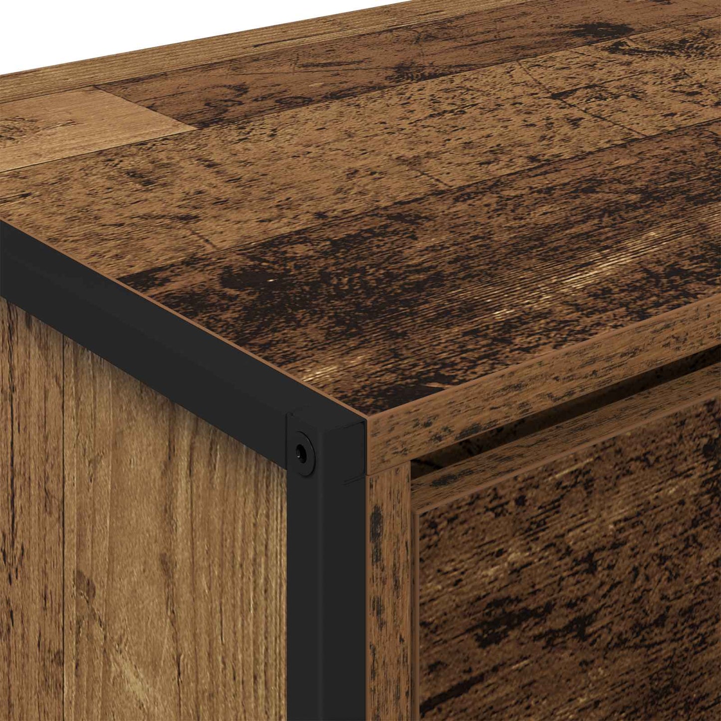 TV szekrény 100 x 36 x 49,5 cm Öreg fa Szerelt Fa