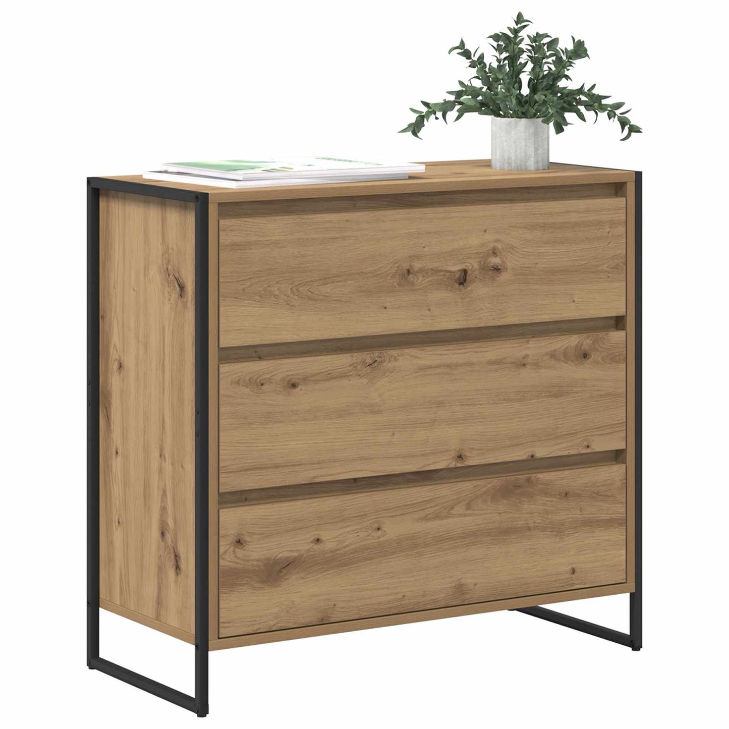 Széf Művészi tölgy 79 x 36 x 75.5 cm Szerelt Fa