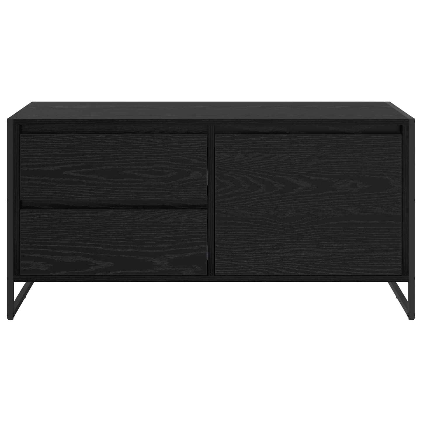 TV szekrény 100 x 36 x 49.5 cm Fekete tölgy Szerelt Fa