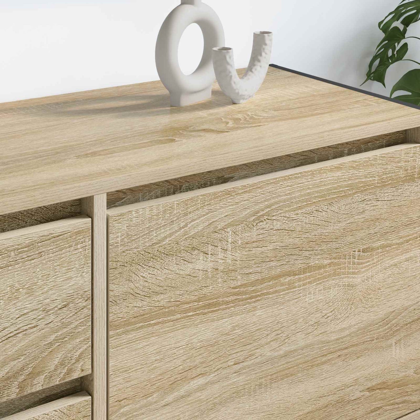 TV szekrény 100 x 36 x 49.5 cm Sonoma Szerelt Fa