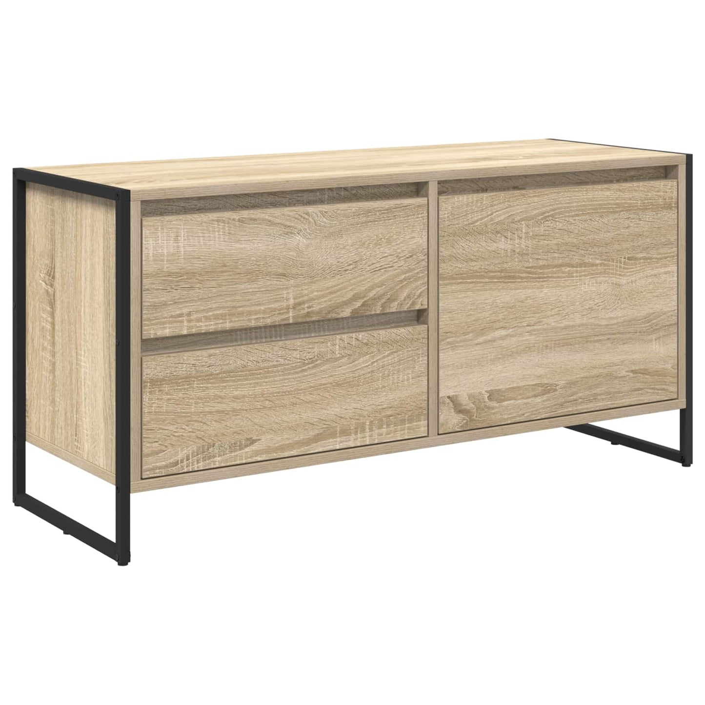 TV szekrény 100 x 36 x 49.5 cm Sonoma Szerelt Fa