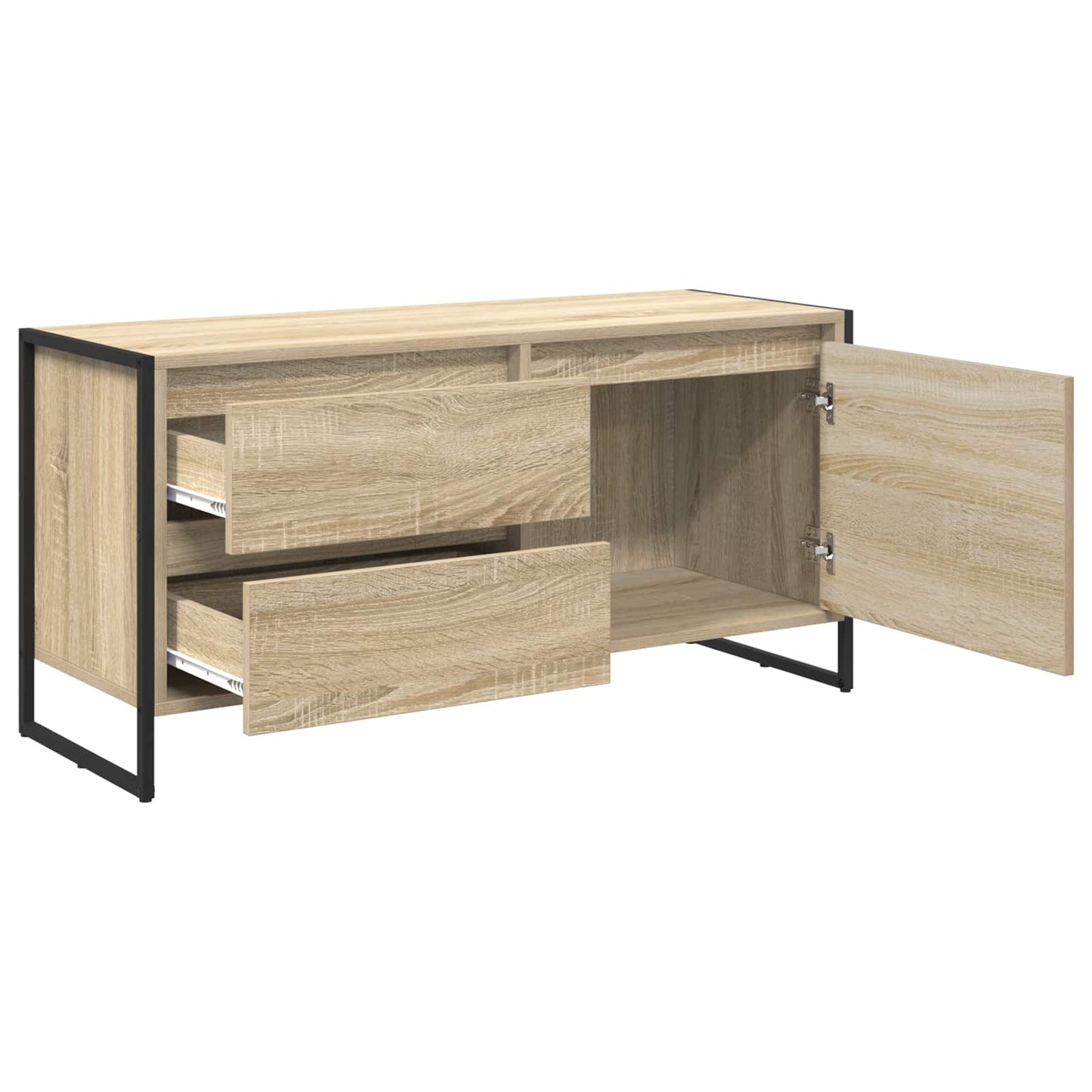 TV szekrény 100 x 36 x 49.5 cm Sonoma Szerelt Fa