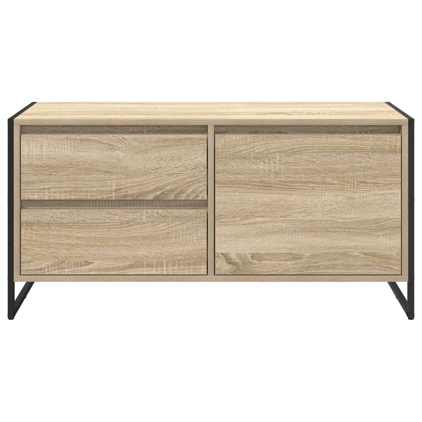 TV szekrény 100 x 36 x 49.5 cm Sonoma Szerelt Fa