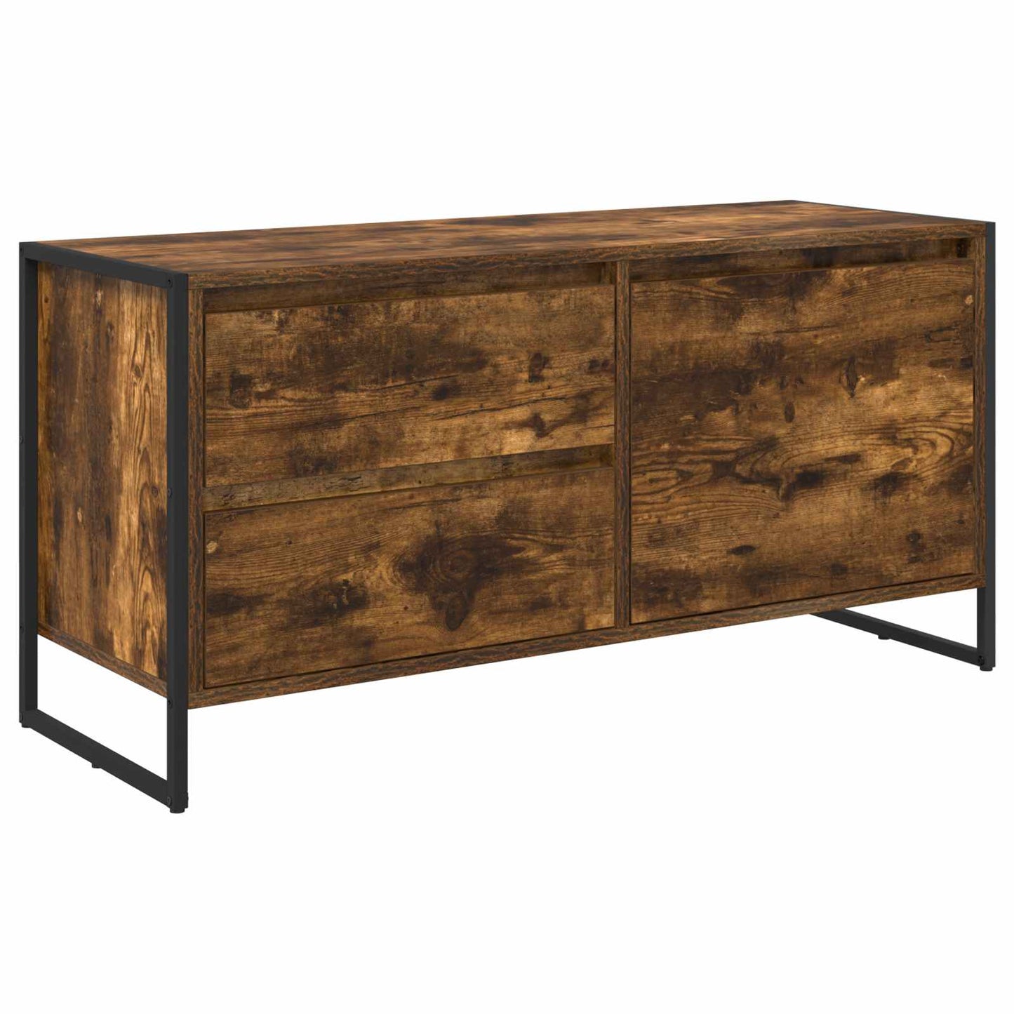 TV szekrény 100 x 36 x 49.5 cm Füstös tölgy Szerelt Fa