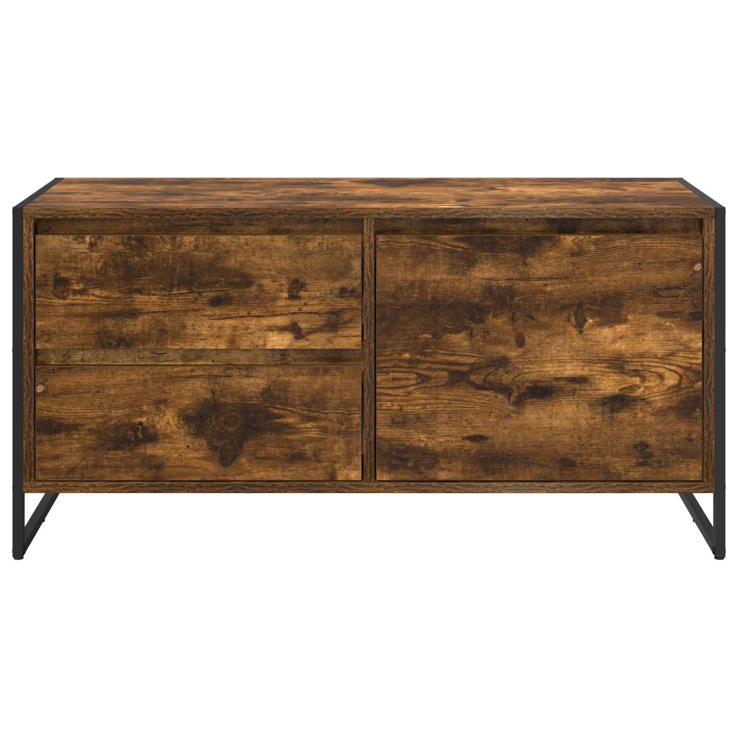 TV szekrény 100 x 36 x 49.5 cm Füstös tölgy Szerelt Fa