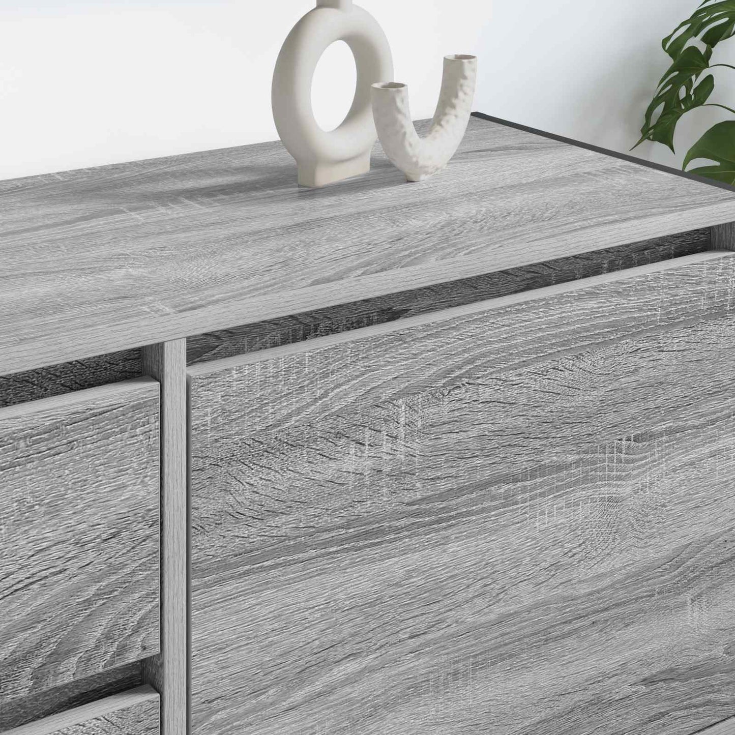 TV szekrény 100 x 36 x 49.5 cm Szürke Sonoma Szerelt Fa