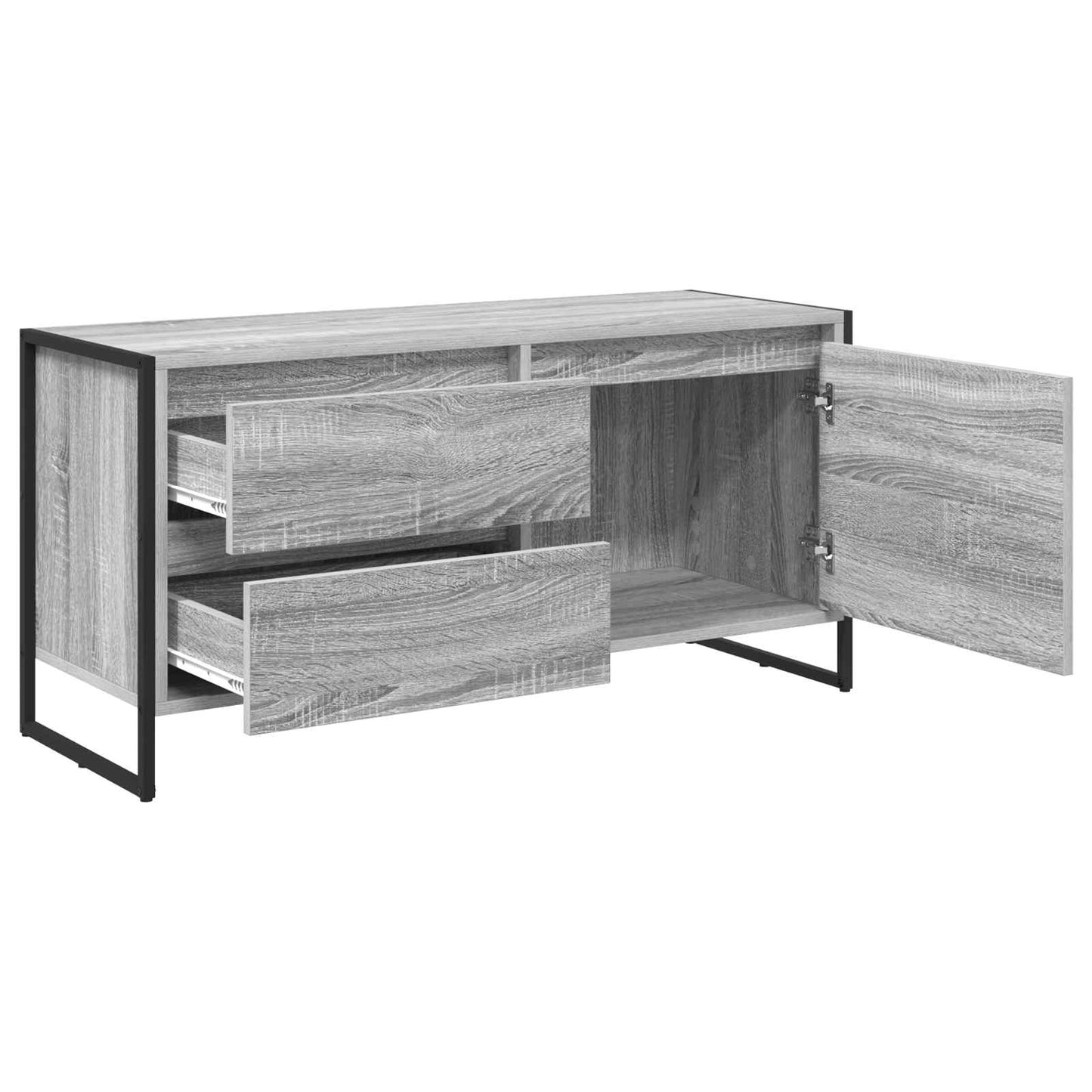 TV szekrény 100 x 36 x 49.5 cm Szürke Sonoma Szerelt Fa