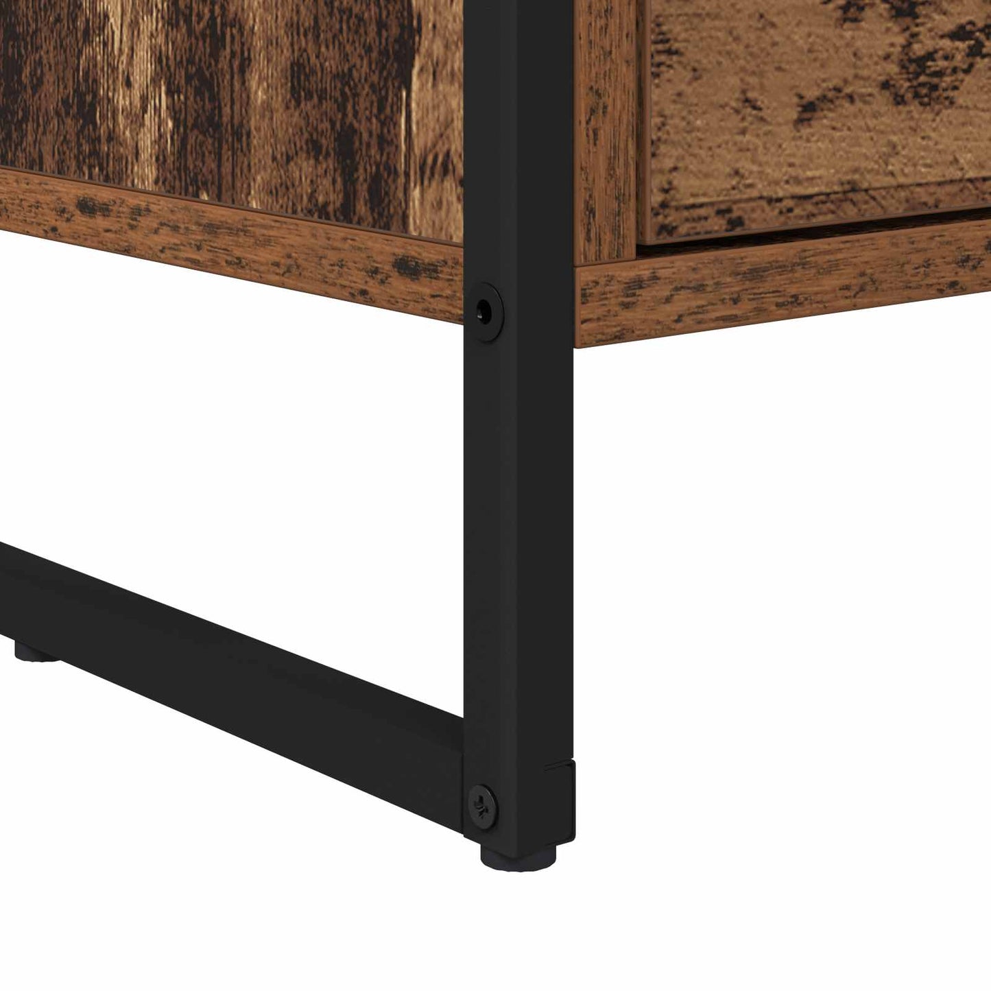 TV szekrény 100 x 36 x 49.5 cm Öreg fa Szerelt Fa