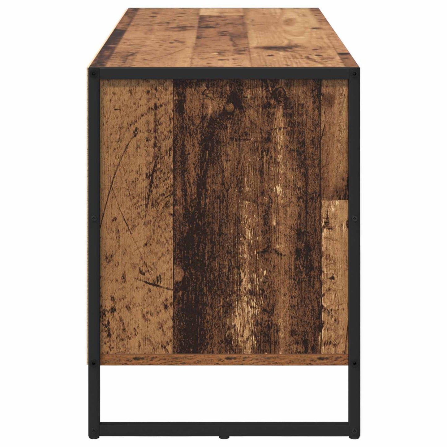 TV szekrény 100 x 36 x 49.5 cm Öreg fa Szerelt Fa