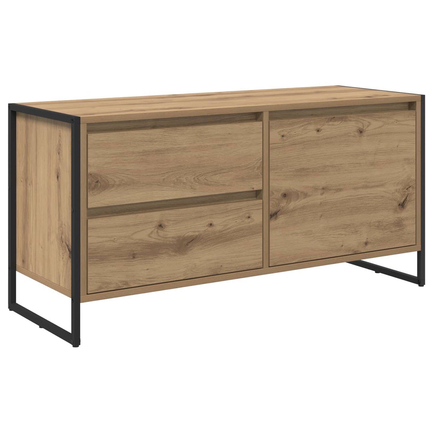 TV szekrény 100 x 36 x 49.5 cm Művészi tölgy Szerelt Fa
