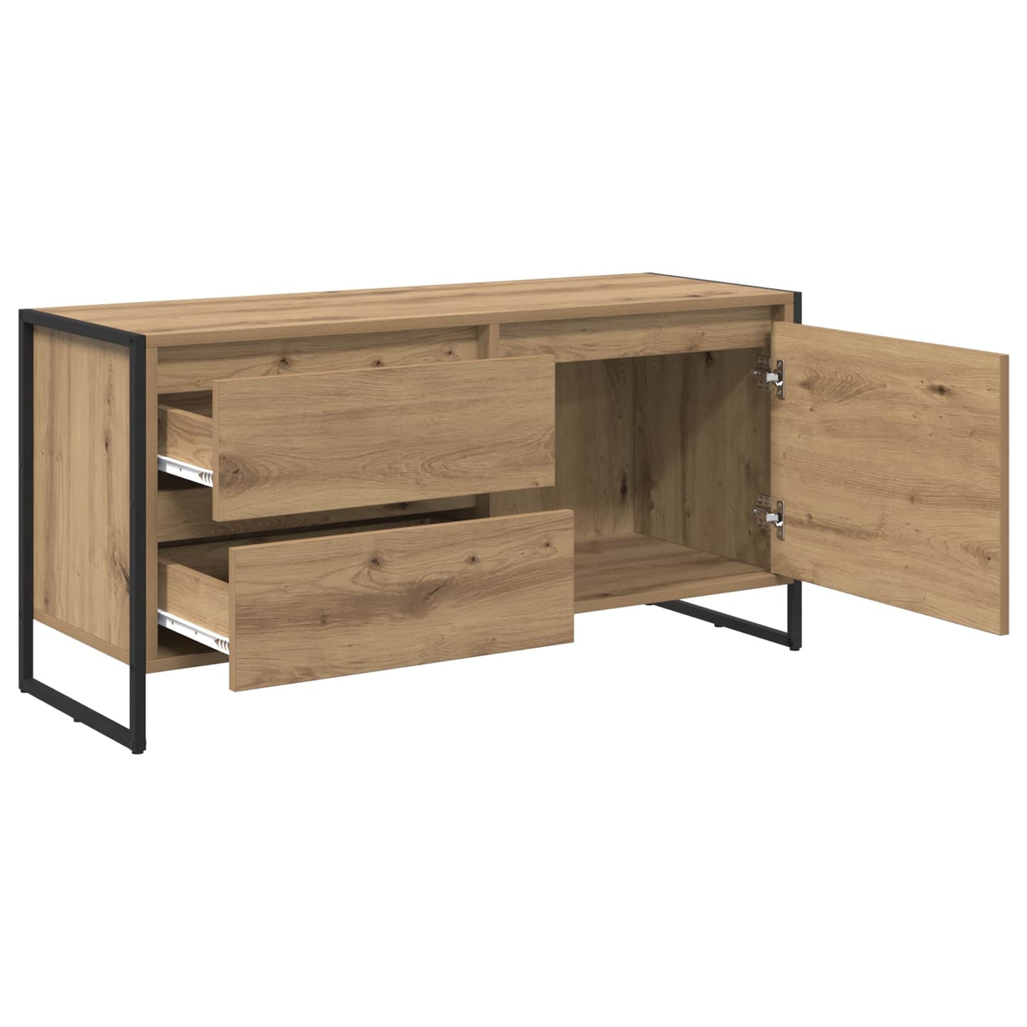 TV szekrény 100 x 36 x 49.5 cm Művészi tölgy Szerelt Fa