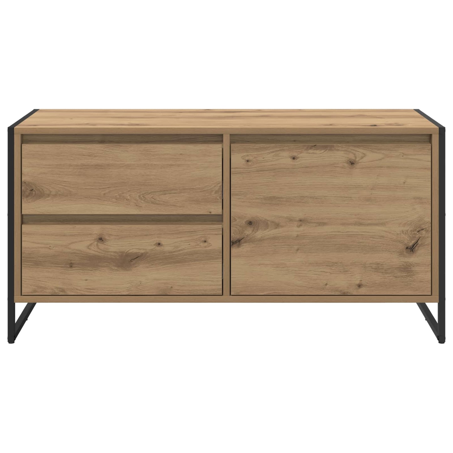 TV szekrény 100 x 36 x 49.5 cm Művészi tölgy Szerelt Fa
