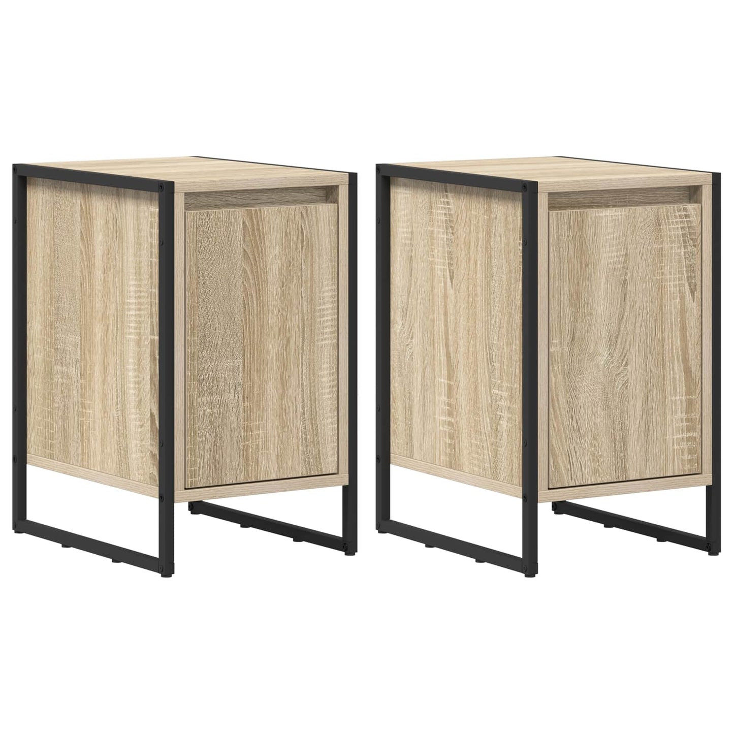 Éjjeli asztal 2 db Sonoma 39,5 x 30 x 50 cm Szerelt Fa