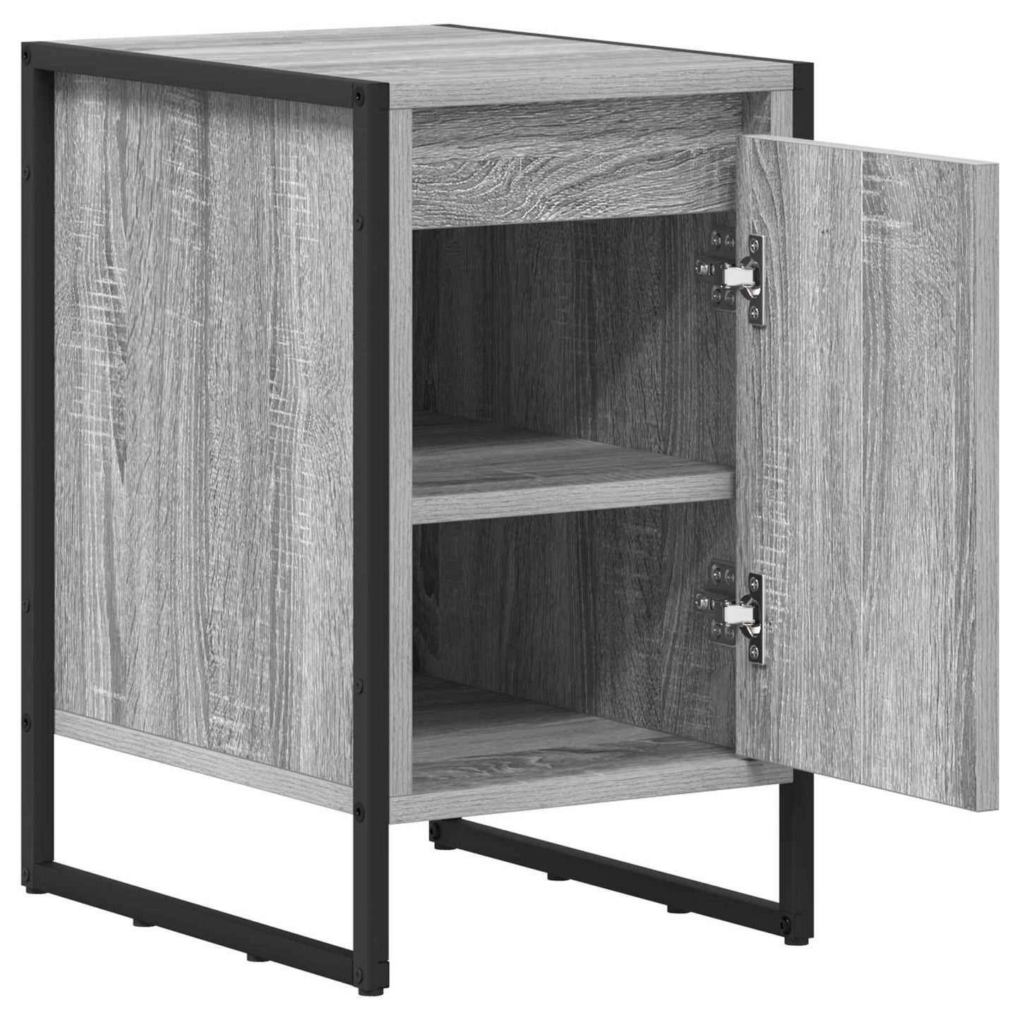 Éjjeli asztal 2 pcs Szürke Sonoma 39,5 x 30 x 50 cm Faanyag