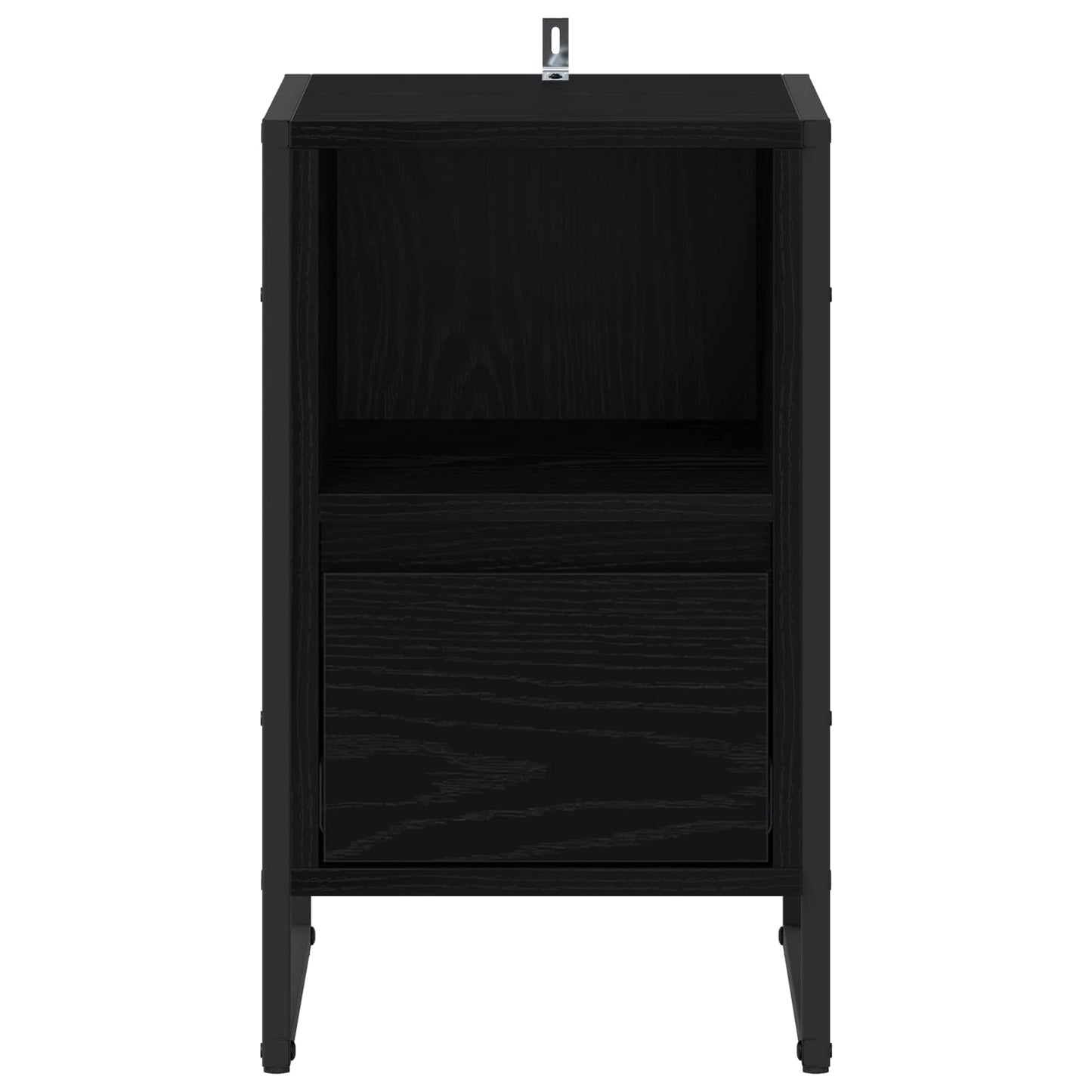 Éjjeli asztal 2 db Fekete tölgy 39,5 x 30 x 50 cm Szerelt Fa