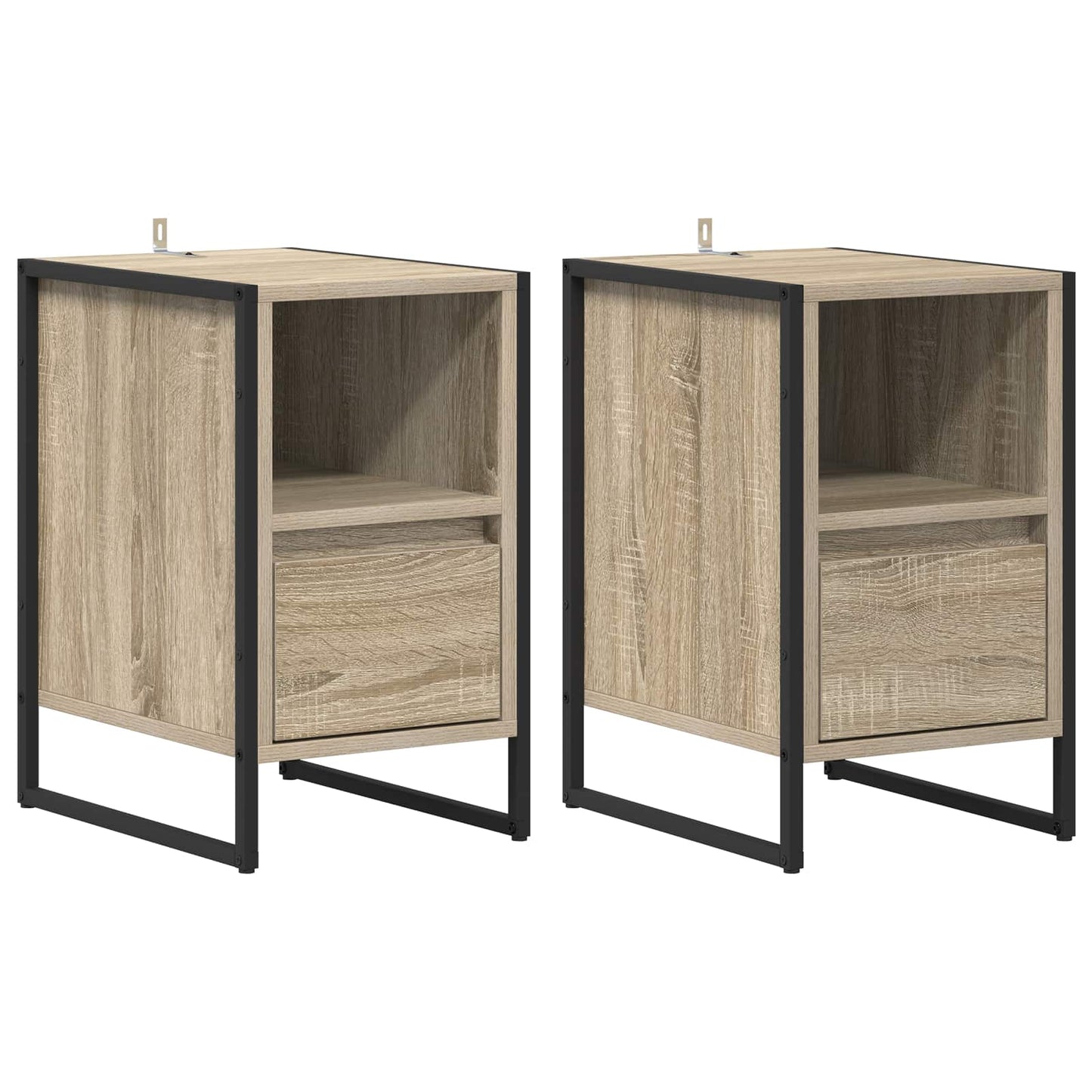 Éjjeli asztal 2 db Sonoma 39,5 x 30 x 50 cm Szerelt Fa