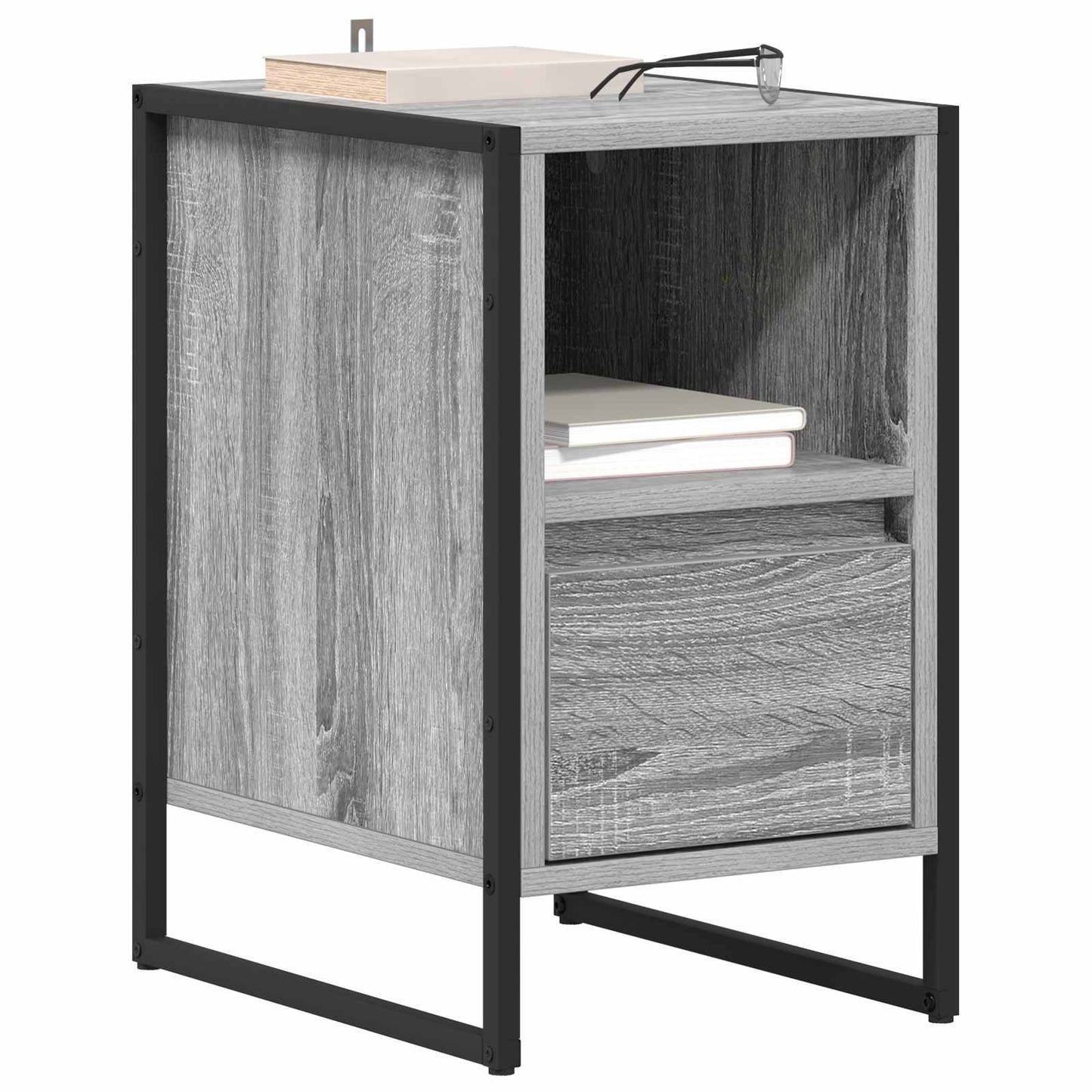 Éjjeli asztal 2 db Szürke Sonoma 39,5 x 30 x 50 cm Szerelt Fa