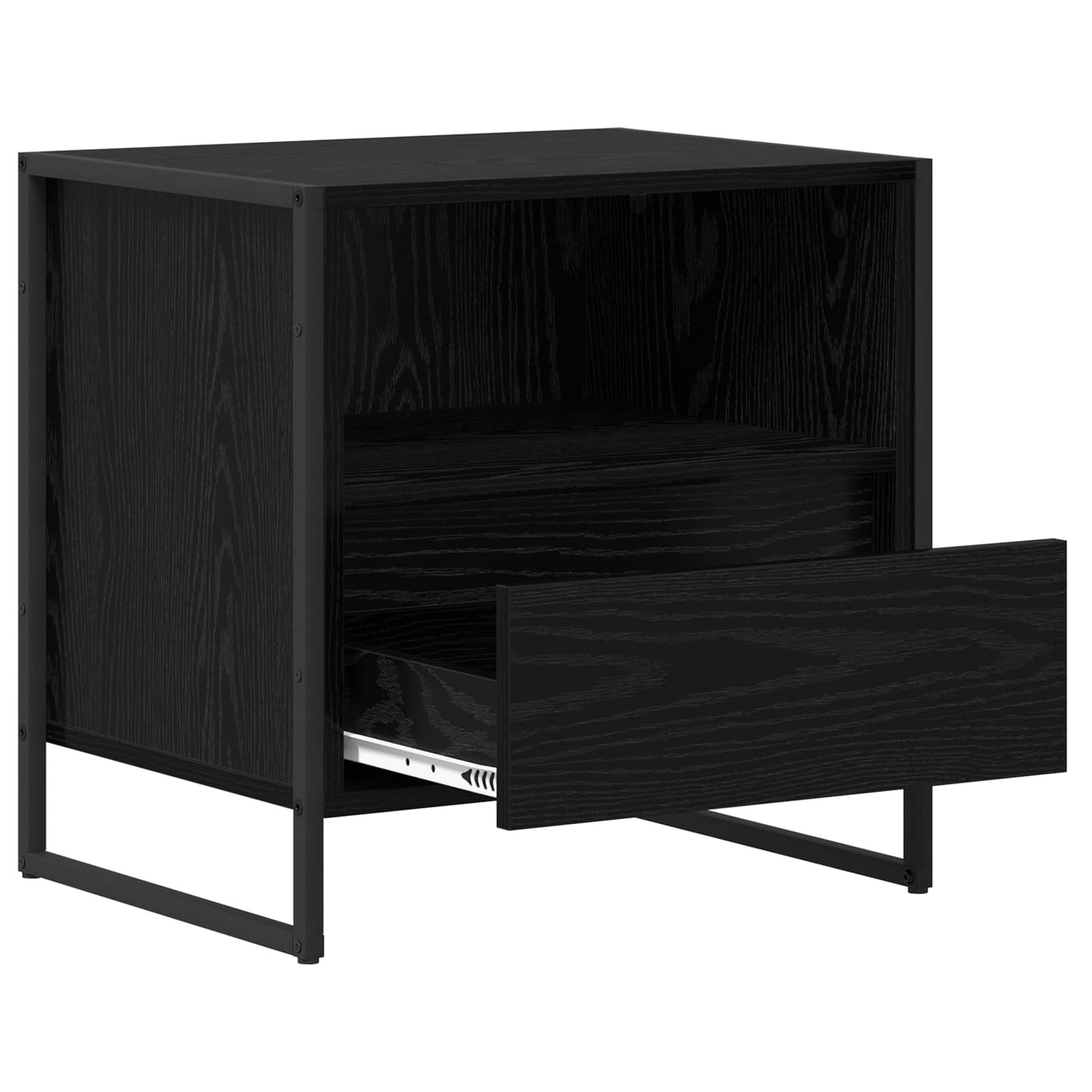 Éjjeli asztal Fekete tölgy 50 x 39,5 x 50 cm Szerelt Fa