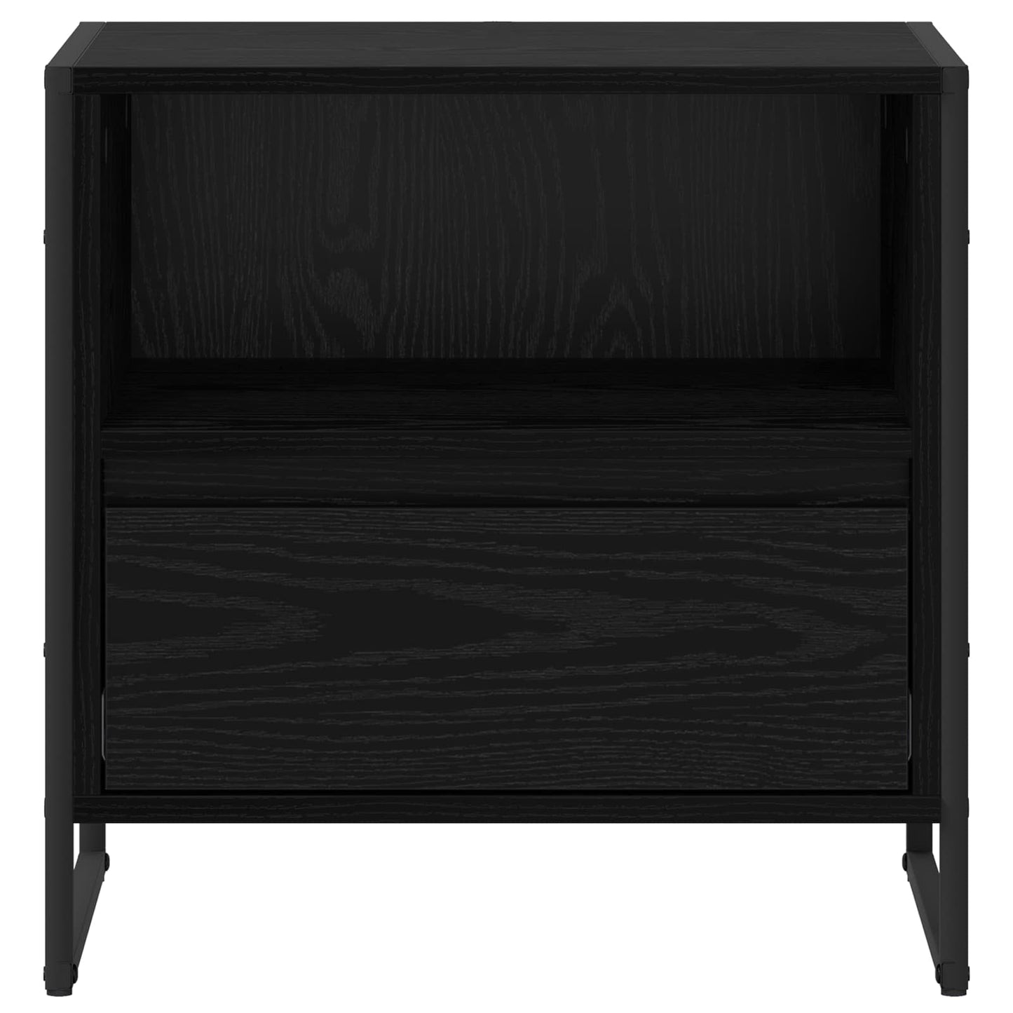 Éjjeli asztal 2 db Fekete tölgy 50 x 39,5 x 50 cm Szerelt Fa