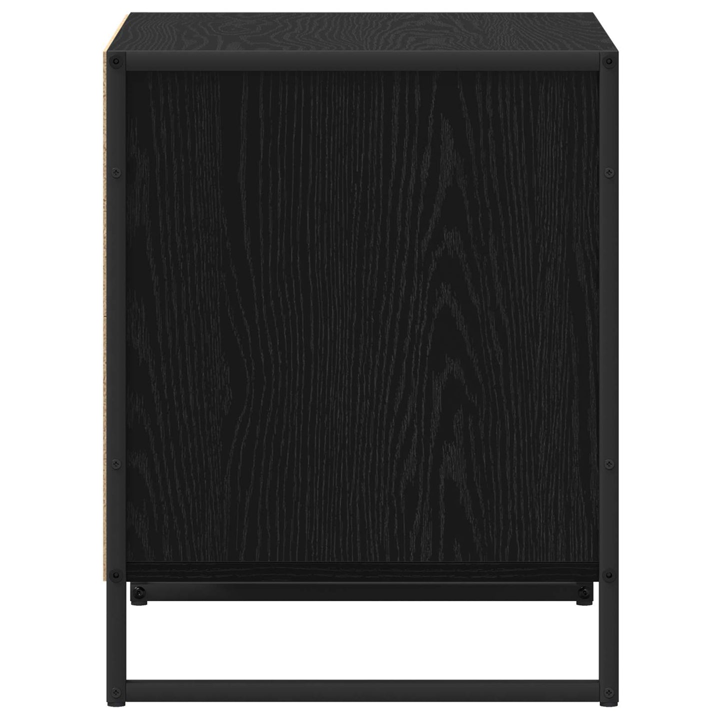 Éjjeli asztal 2 db Fekete tölgy 50 x 39,5 x 50 cm Szerelt Fa