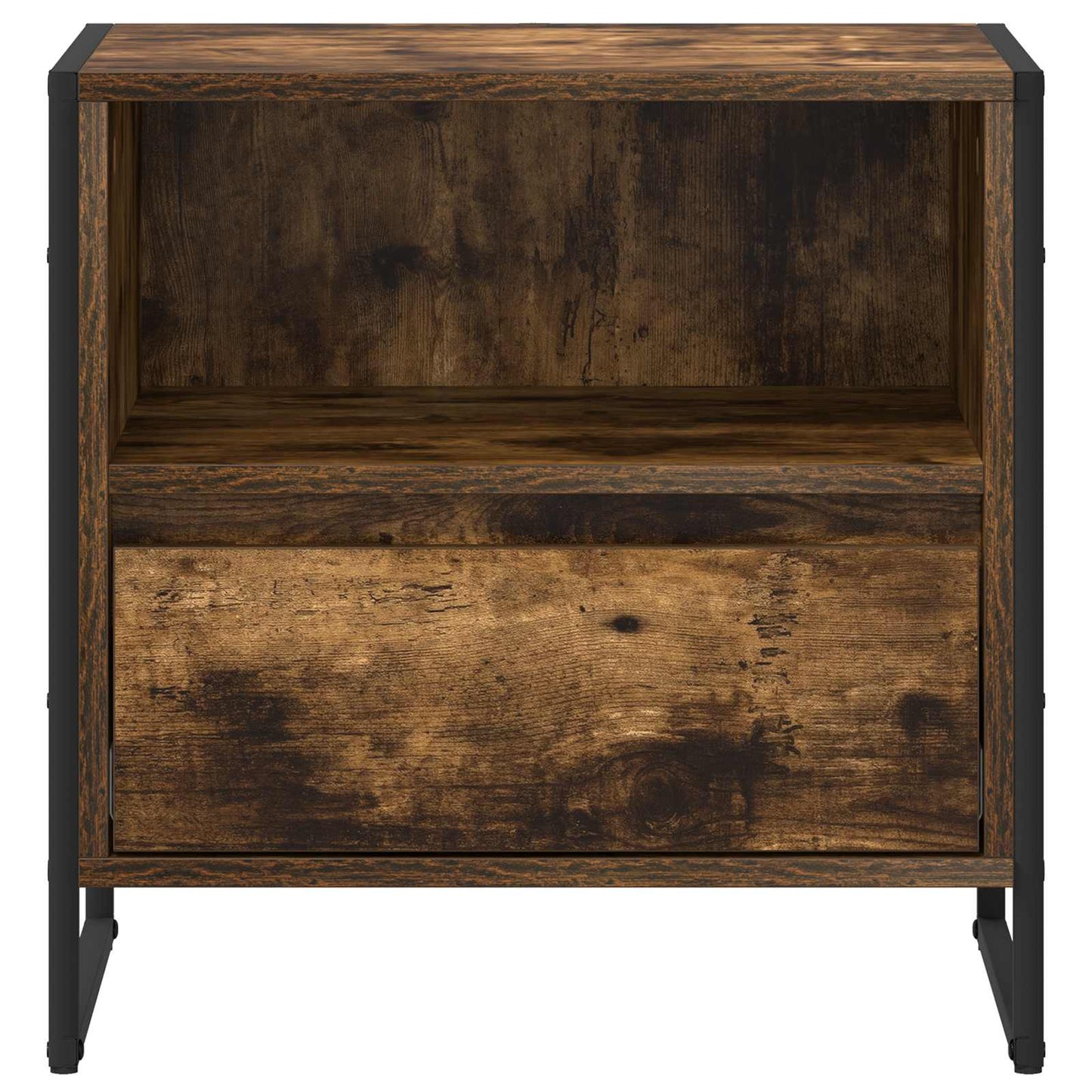 Éjjeli asztal 2 db Füstös tölgy 50 x 39,5 x 50 cm Szerelt Fa