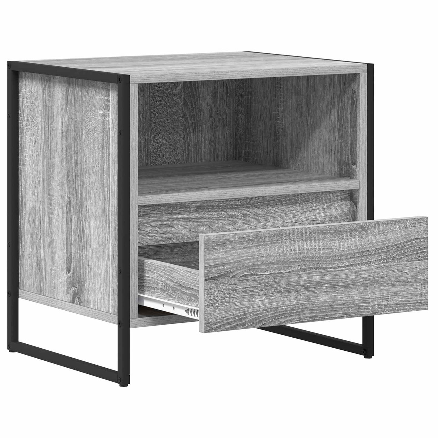 Éjjeli asztal 2 pcs Szürke Sonoma 50 x 39,5 x 50 cm Faanyag