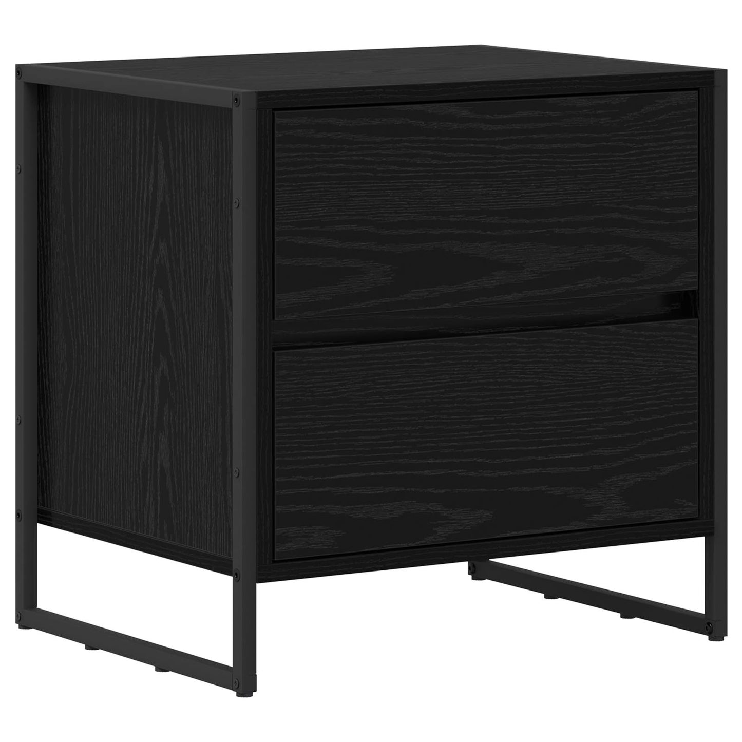 Éjjeli asztal Fekete tölgy 50 x 39.5 x 50 cm Szerelt Fa