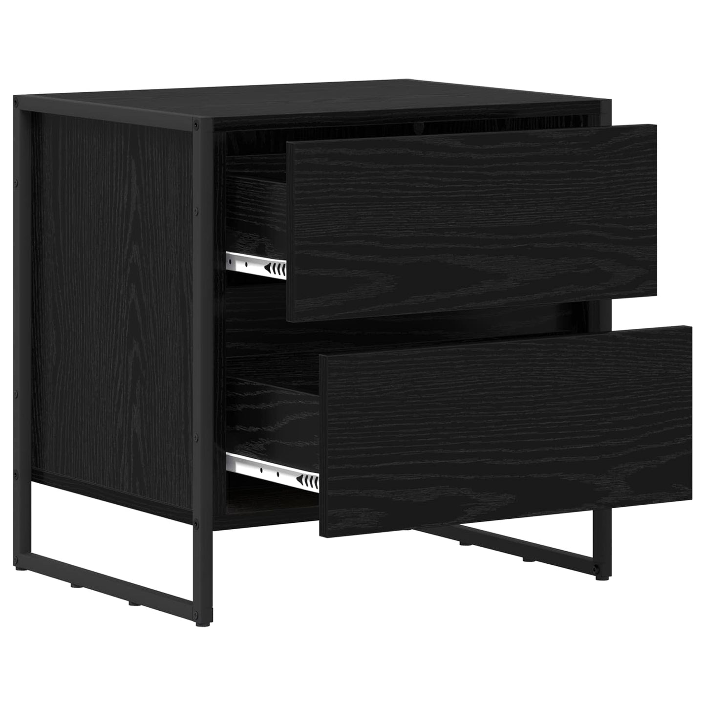 Éjjeli asztal Fekete tölgy 50 x 39.5 x 50 cm Szerelt Fa
