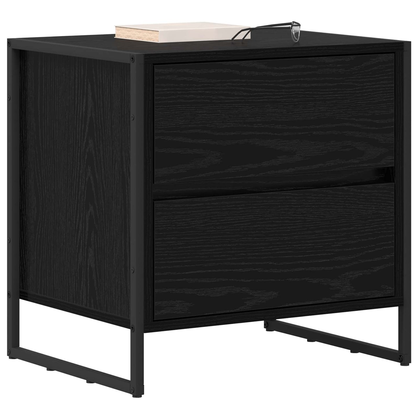 Éjjeli asztal Fekete tölgy 50 x 39.5 x 50 cm Szerelt Fa
