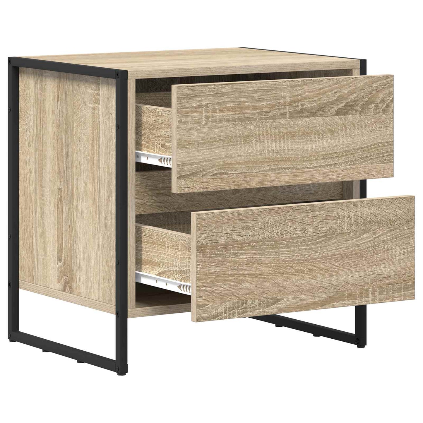 Éjjeli asztal 2 db Sonoma 50 x 39.5 x 50 cm Szerelt Fa